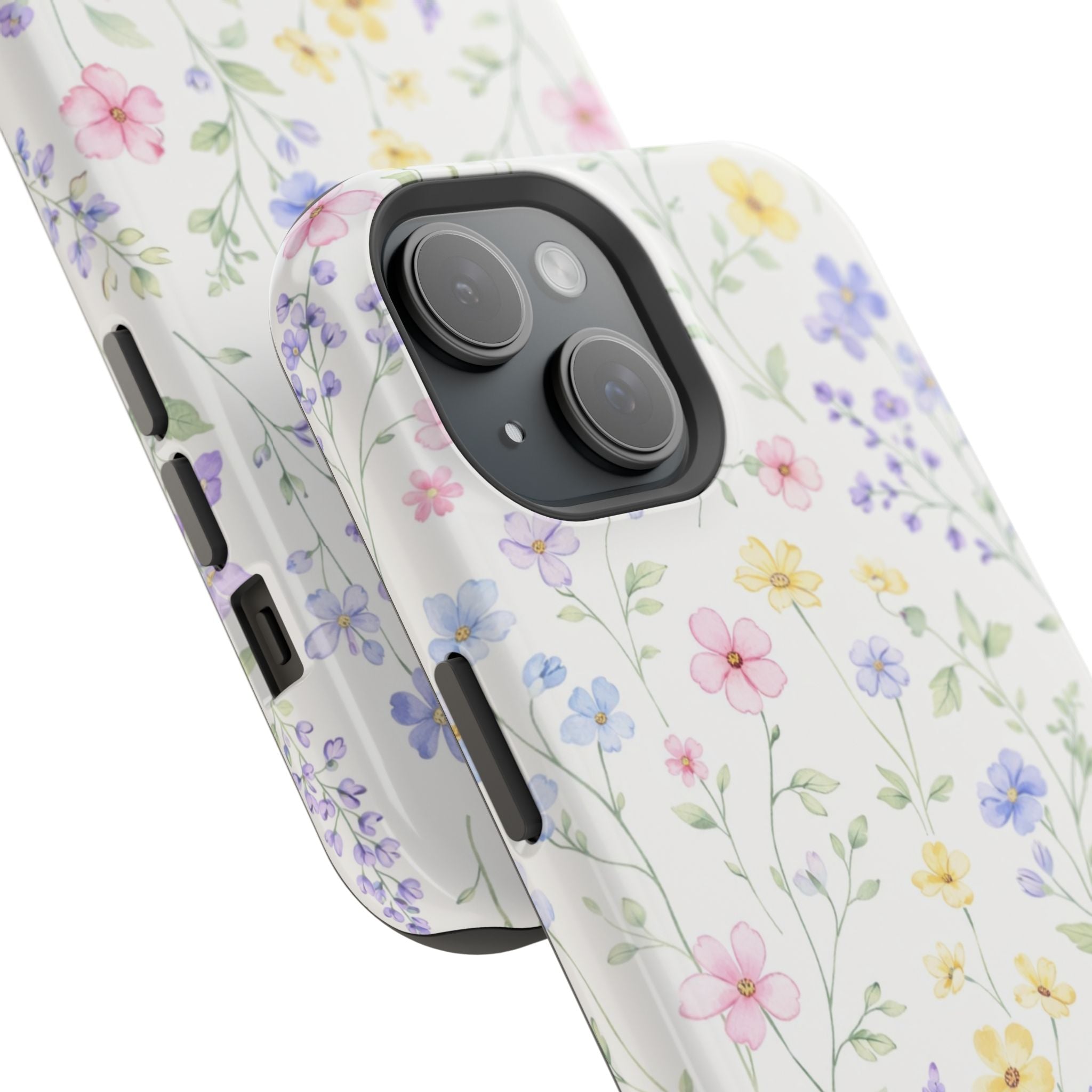 Pastel Wildflower Pattern iPhone Case | Magnetic Impact-Resistant Case