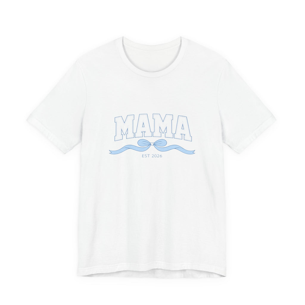 Mama Est 2026 Shirt | Retro Mama Bow Tee | Mother’s Day Gift for Mom | Aesthetic Mama T-Shirt