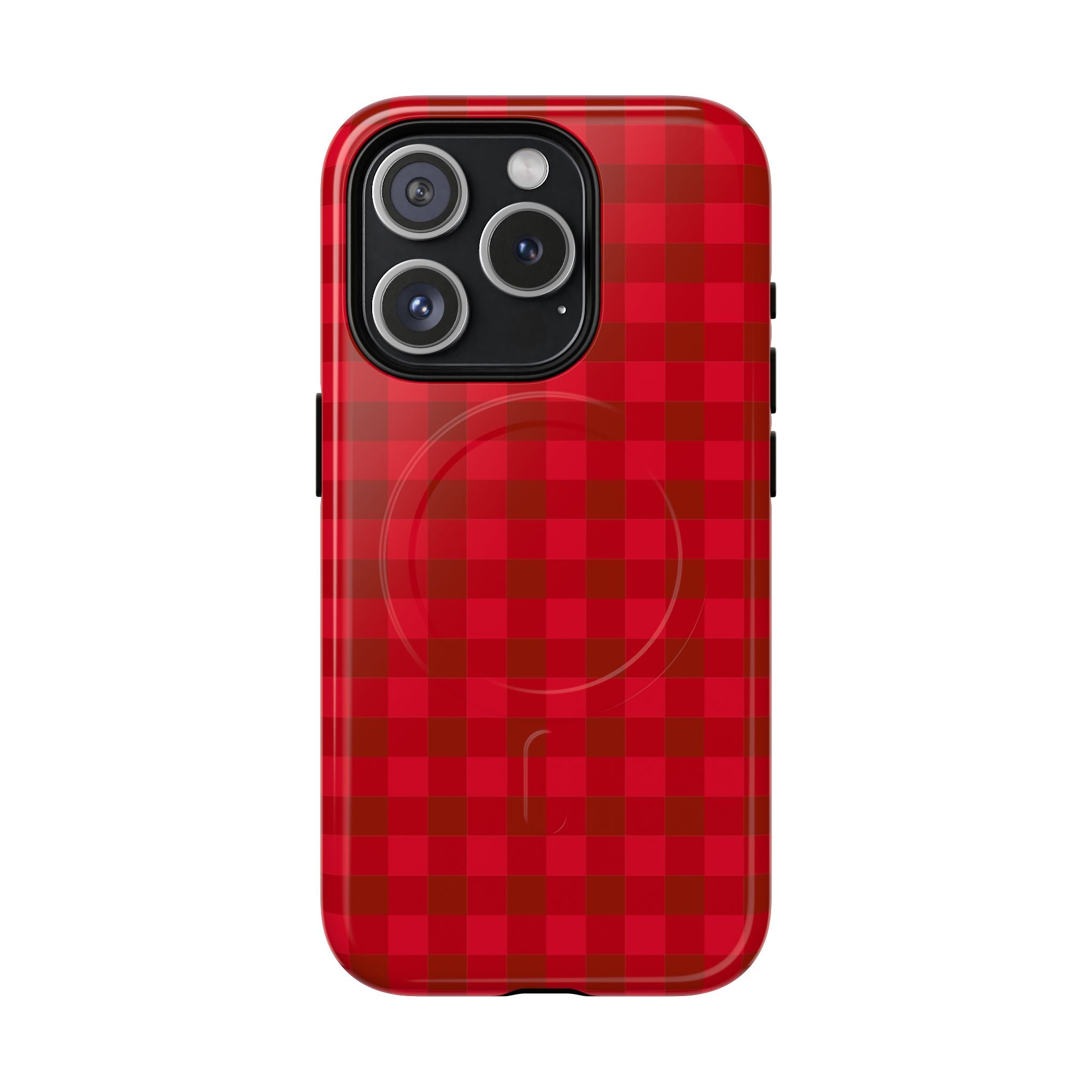 Red Buffalo Plaid iPhone Case – MagSafe Compatible