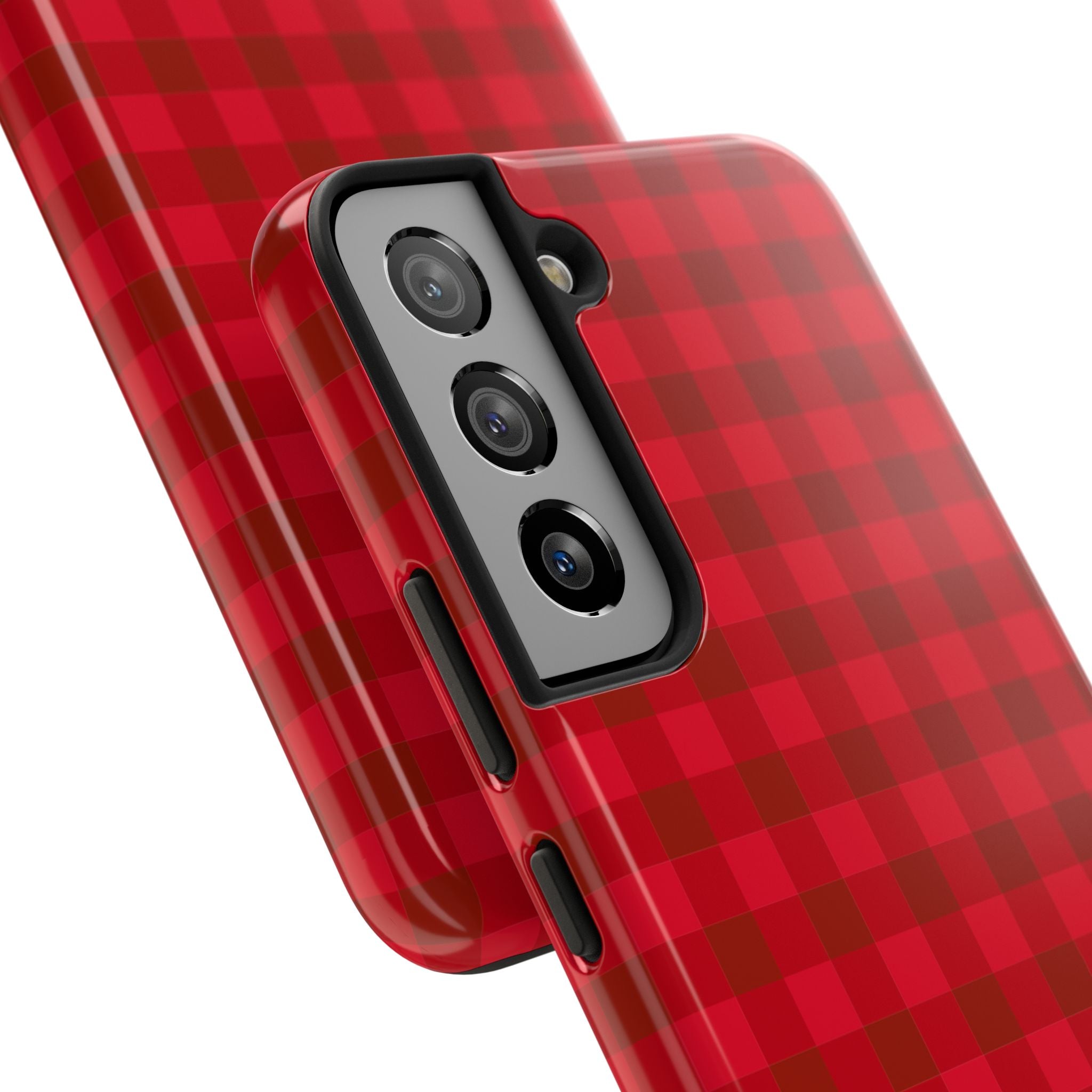 Red Buffalo Plaid Tough Samsung Case - Durable Protective Check Pattern Cover