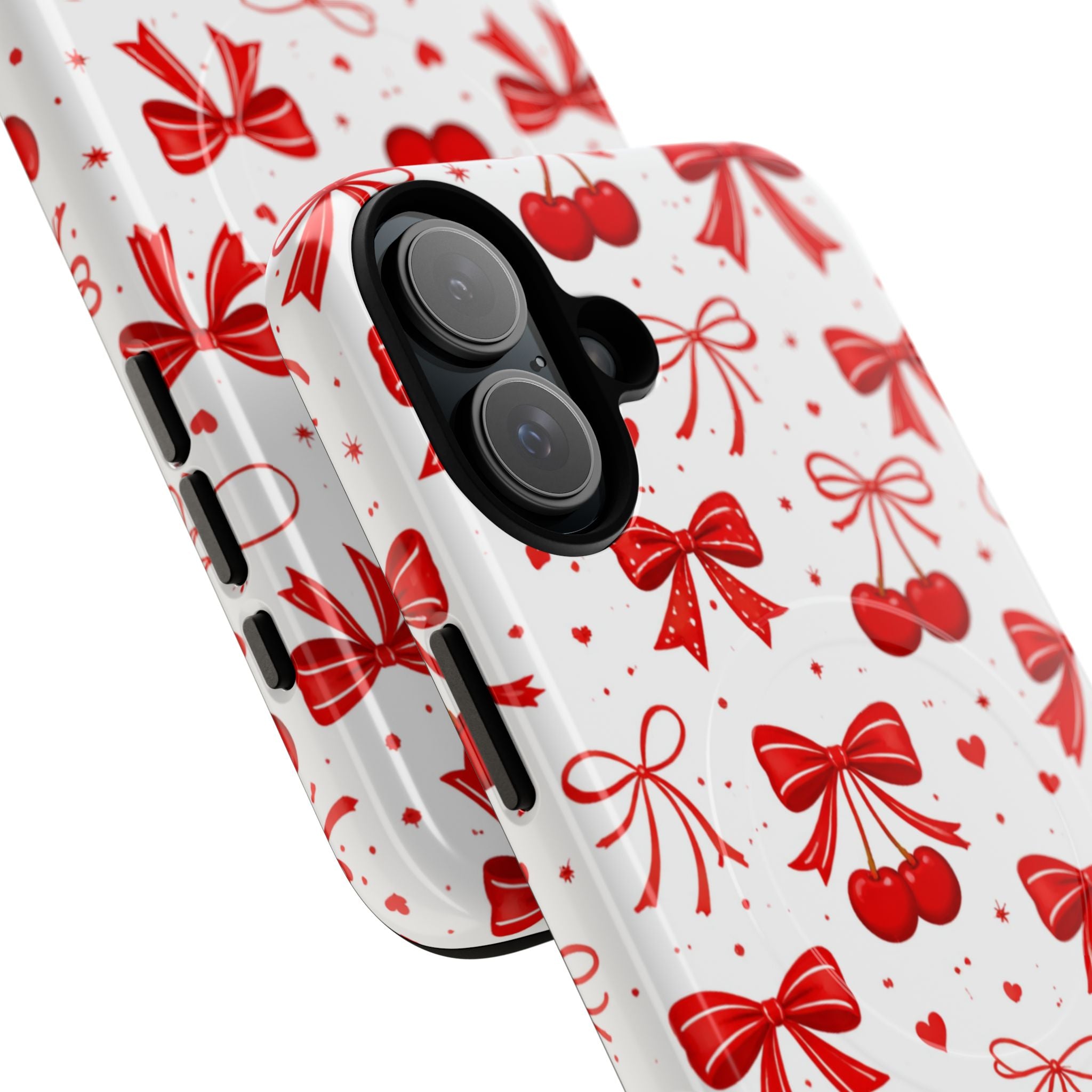 Cherry Bow iPhone Case – MagSafe Compatible