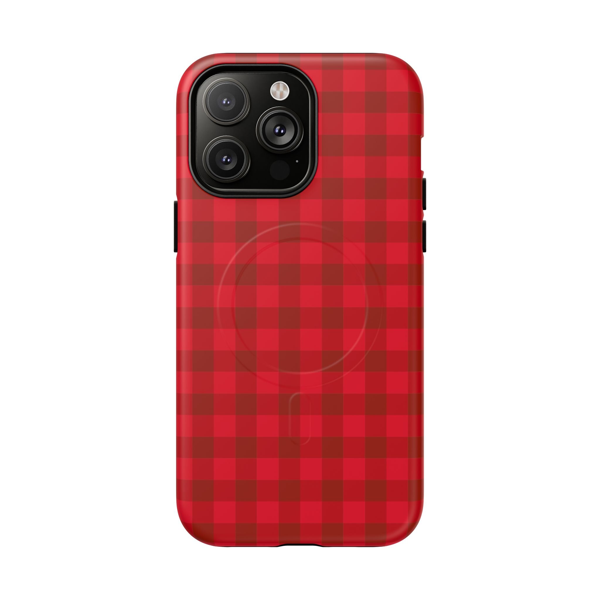 Red Buffalo Plaid iPhone Case – MagSafe Compatible