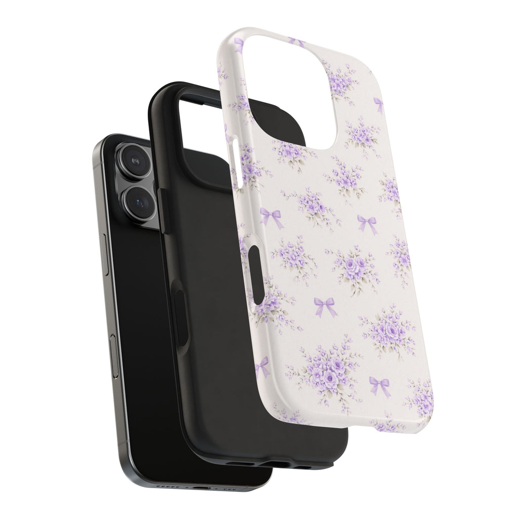 Lavender Floral Bouquet iPhone Case | Tough Phone Case