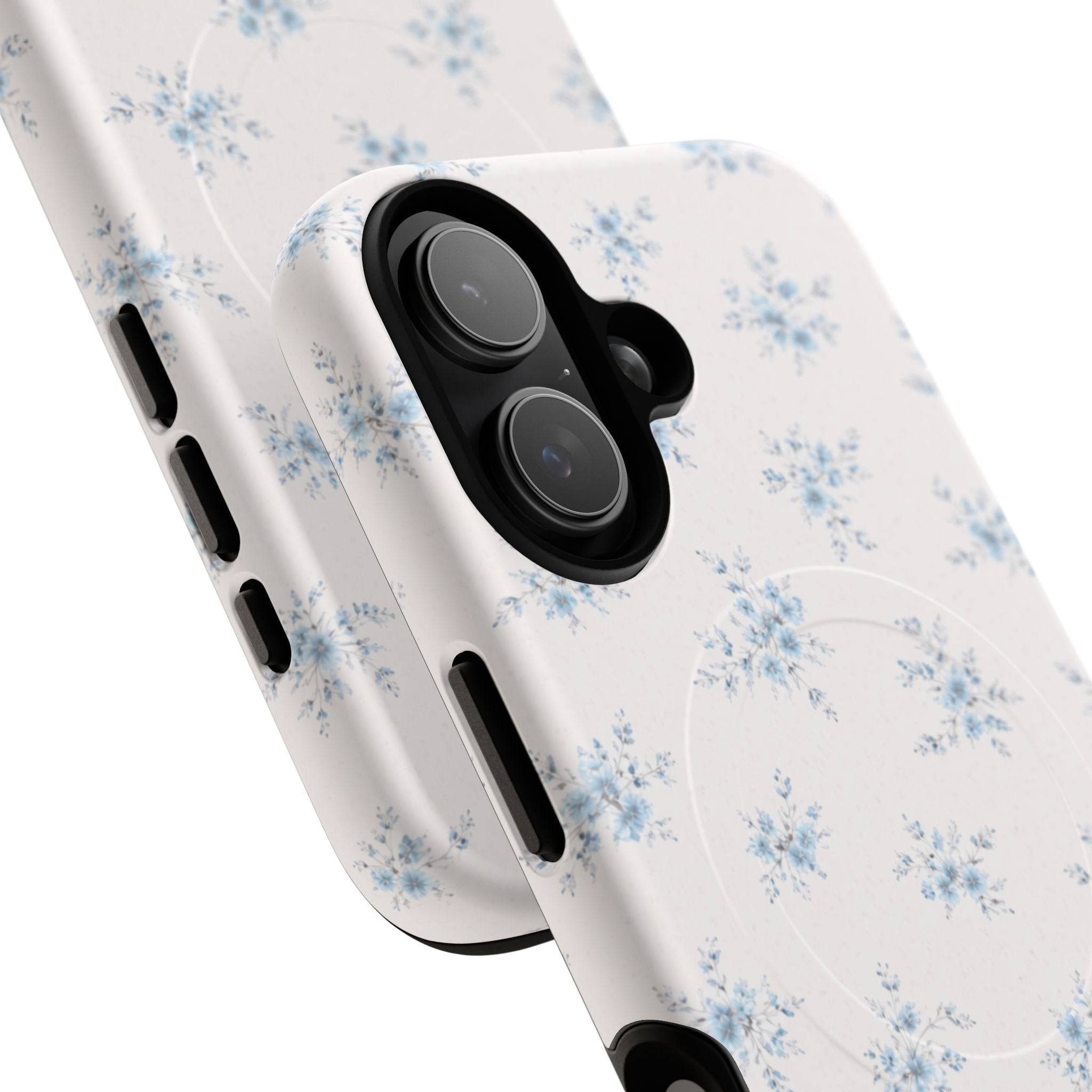 Floral Blue Sprig iPhone Case – MagSafe Compatible