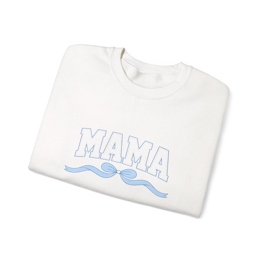 Mama Crewneck Sweatshirt — Soft Retro Wave Graphic for Moms