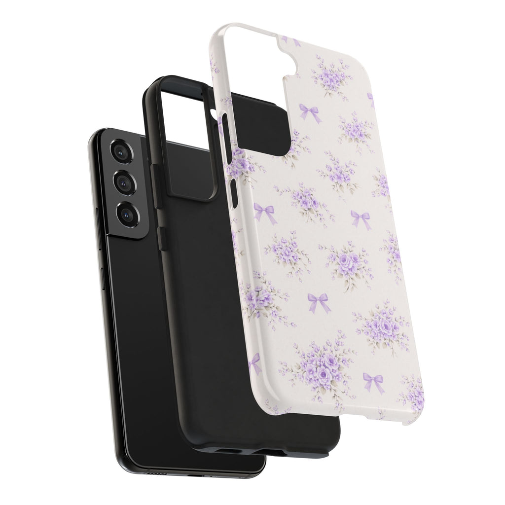 Lilac Floral Bouquet Samsung Galaxy  Phone Case | Tough Phone Case