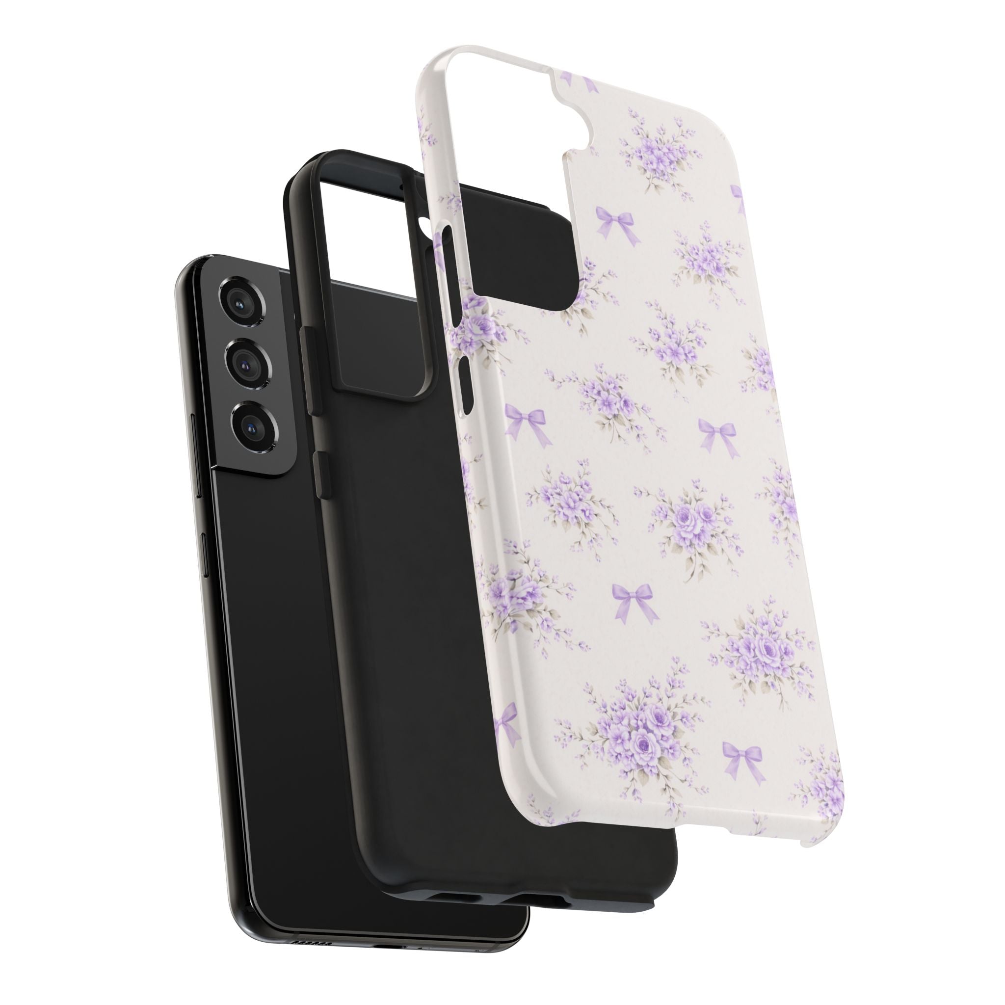 Lilac Floral Bouquet Samsung Galaxy  Phone Case | Tough Phone Case