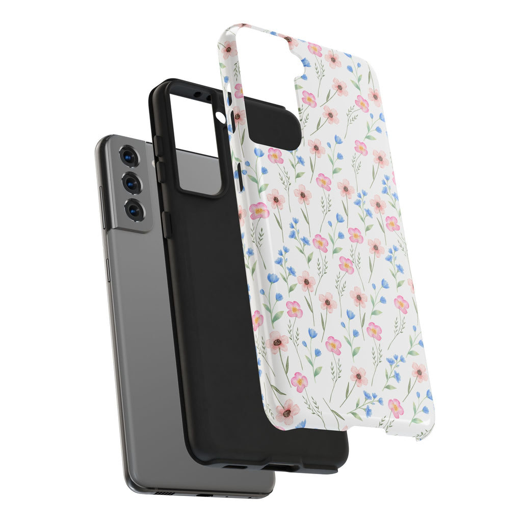 Wildflower Meadow Tough Samsung Case – Pastel Floral Protective Phone Cover