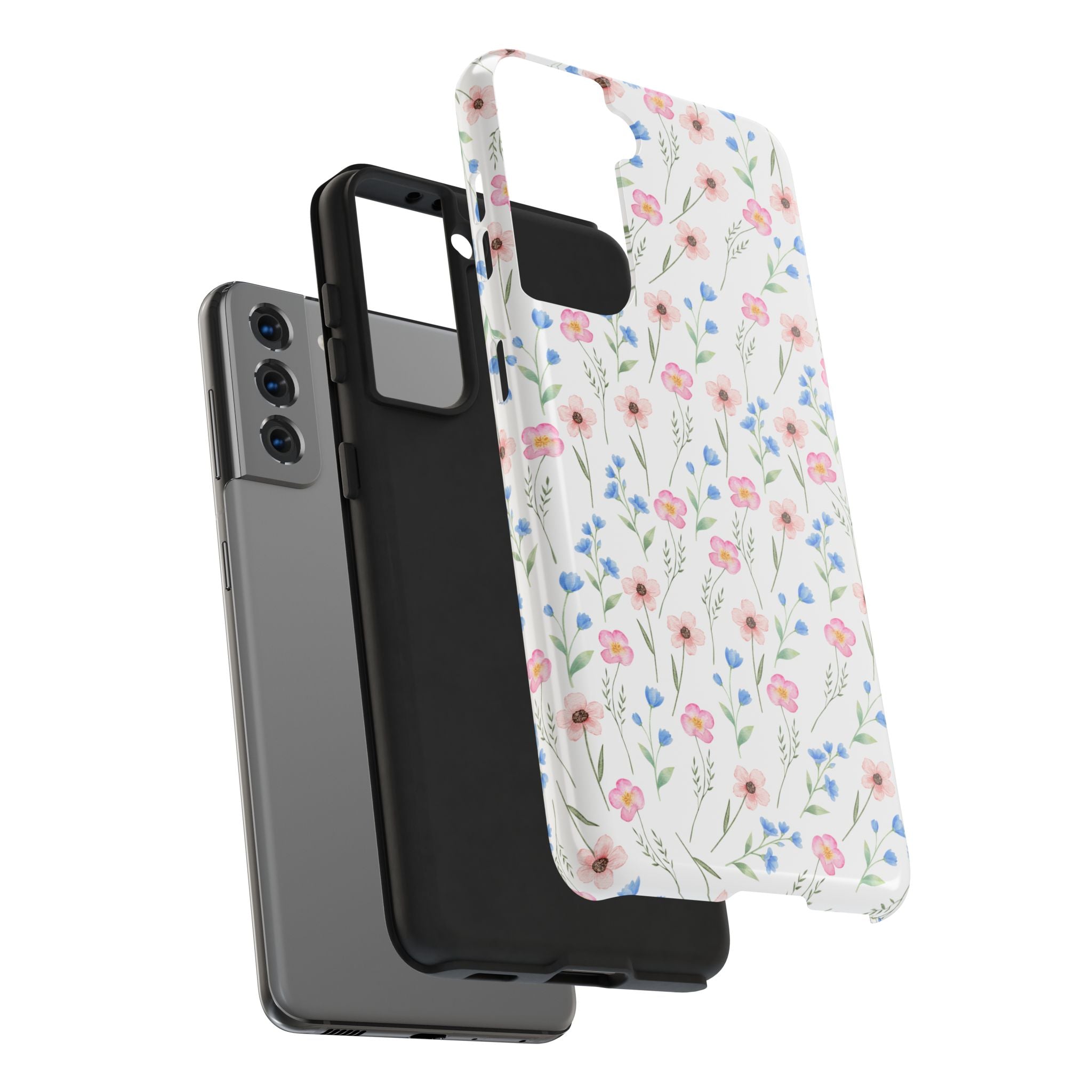 Wildflower Meadow Tough Samsung Case – Pastel Floral Protective Phone Cover