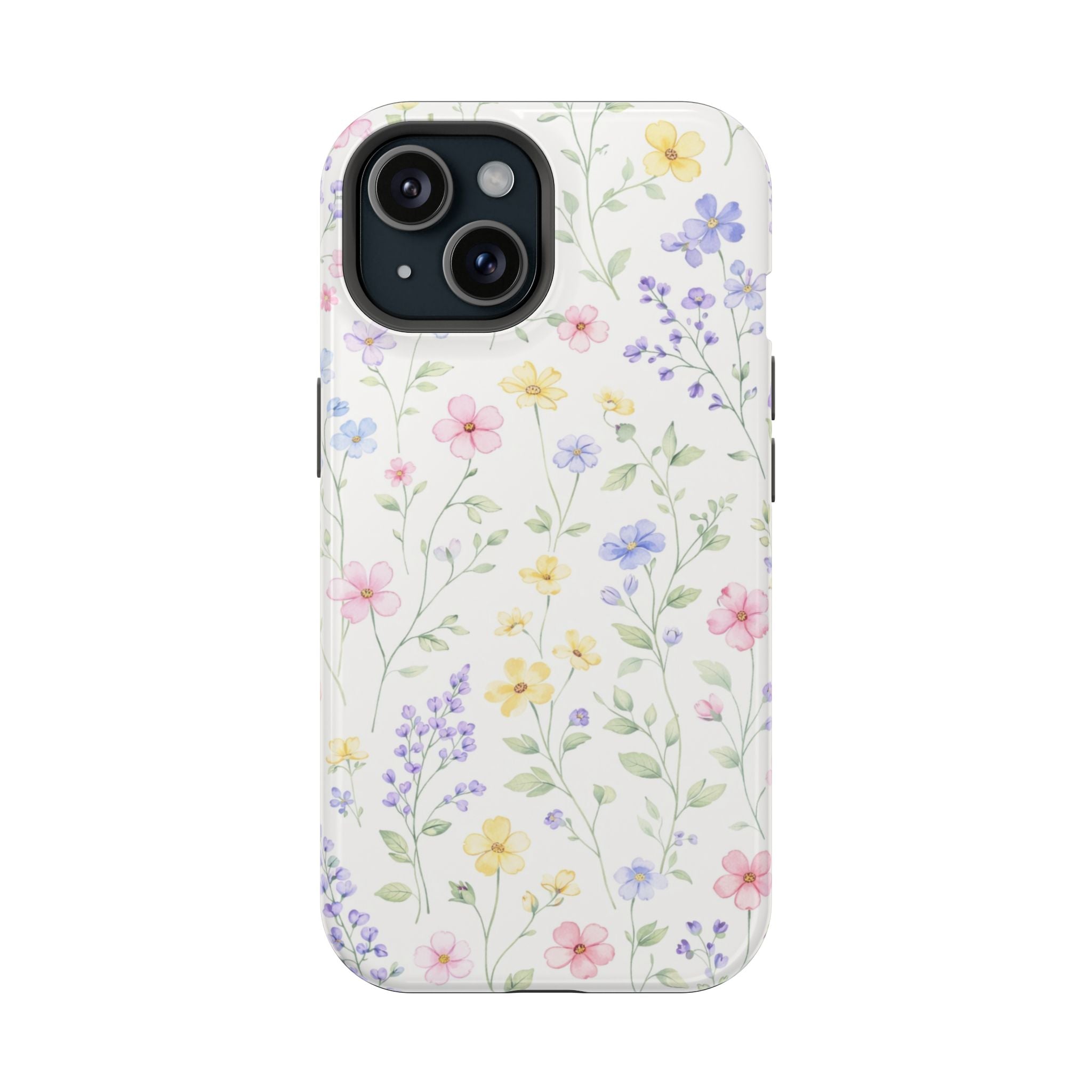 Pastel Wildflower Pattern iPhone Case | Magnetic Impact-Resistant Case