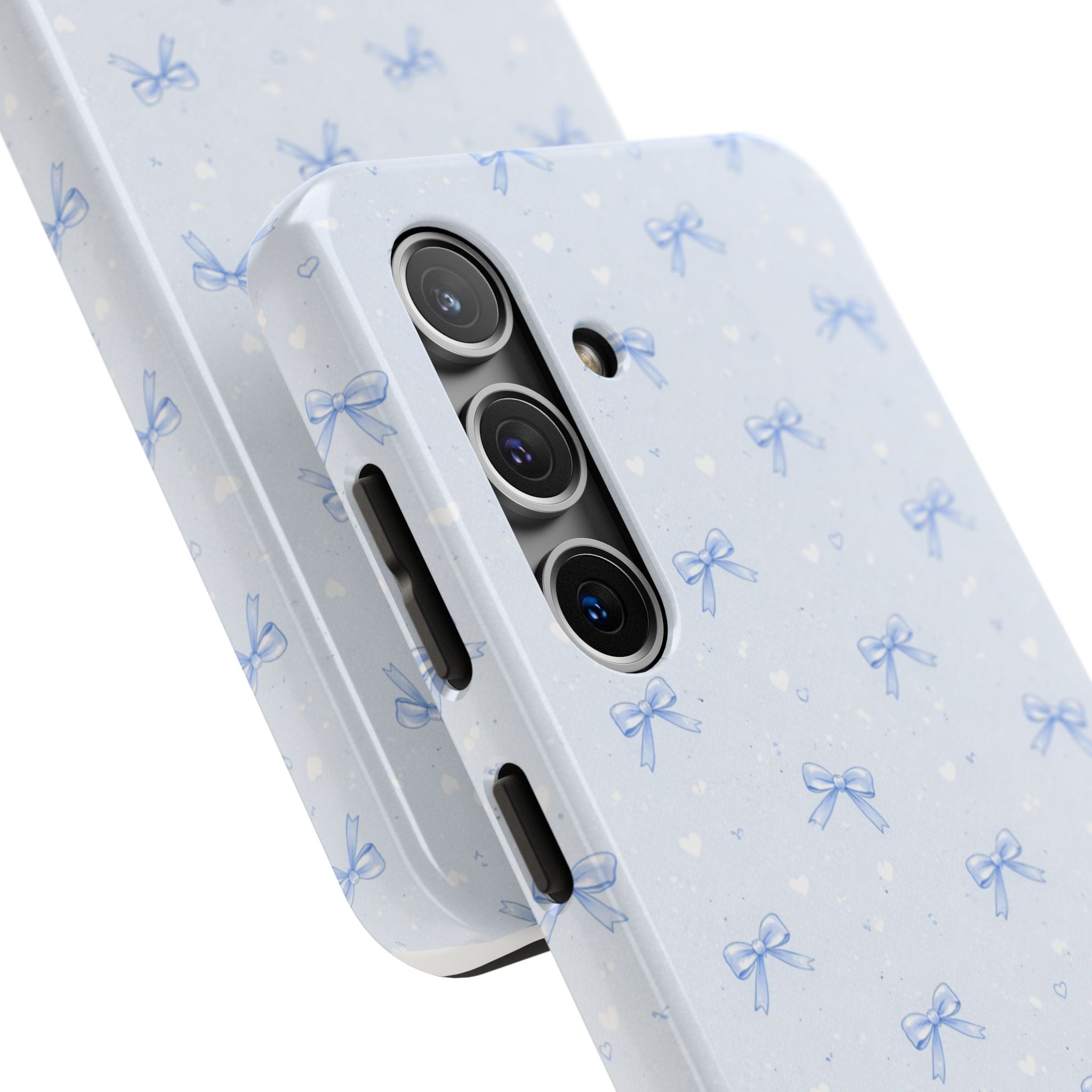 Blue Bow Pattern Phone Case   Samsung Galaxy Tough Phone Cases