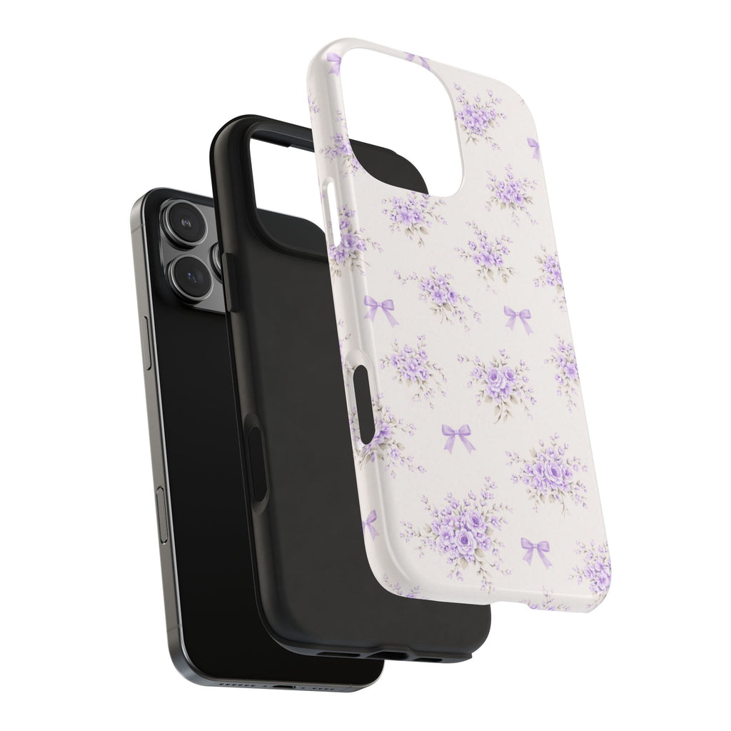 Lavender Floral Bouquet iPhone Case | Tough Phone Case