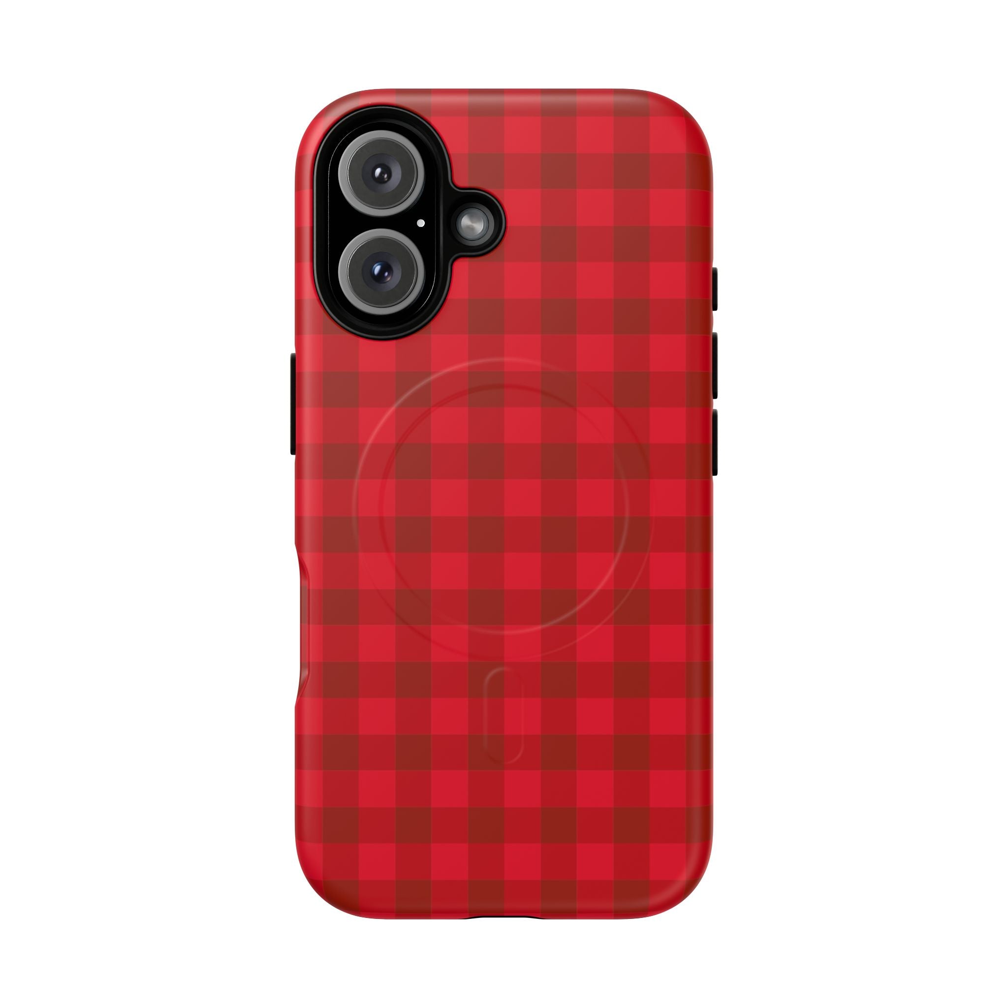 Red Buffalo Plaid iPhone Case – MagSafe Compatible