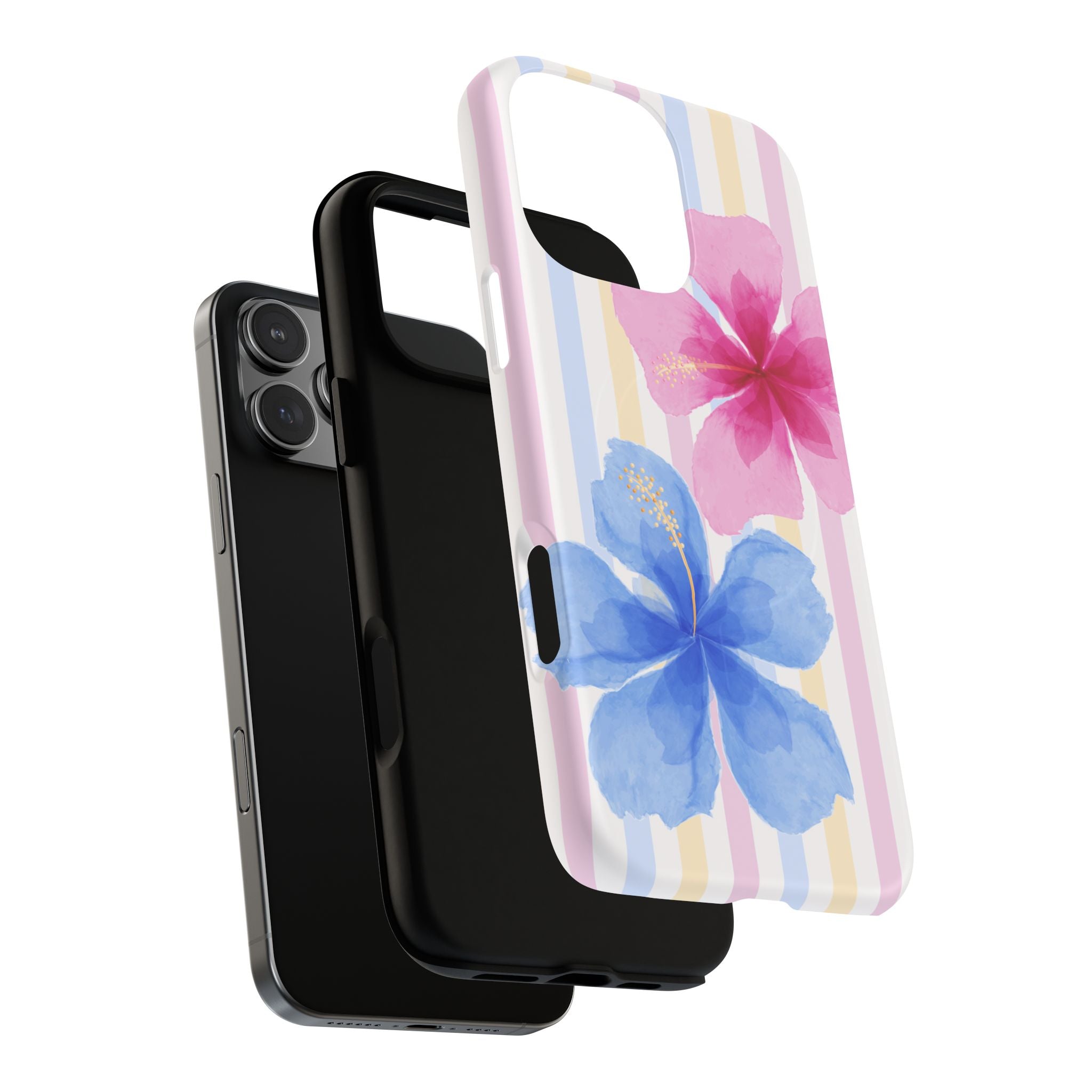 Floral Hibiscus iPhone Case – MagSafe Compatible