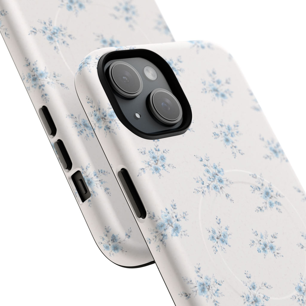 Floral Blue Sprig iPhone Case – MagSafe Compatible