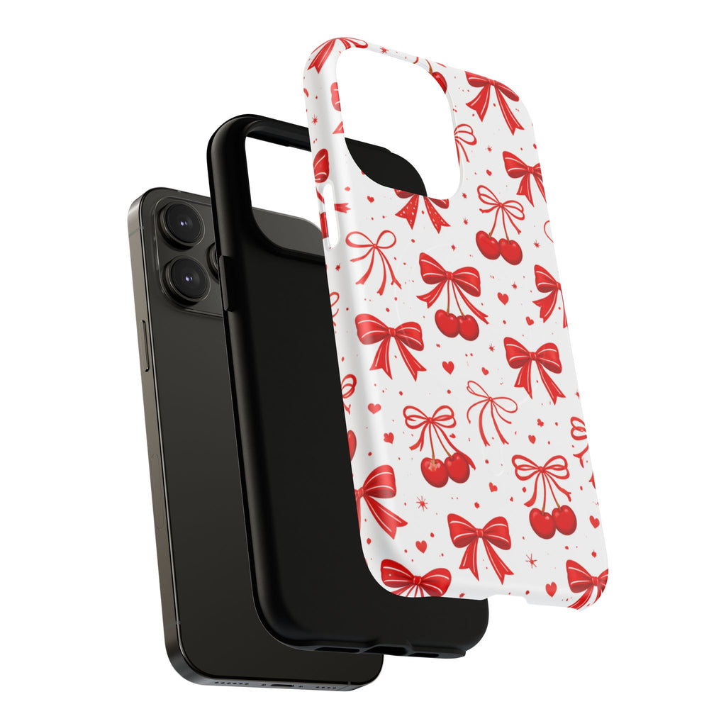 Cherry Bow iPhone Case – MagSafe Compatible