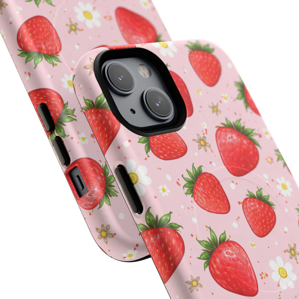 Strawberry iPhone Case – MagSafe Compatible