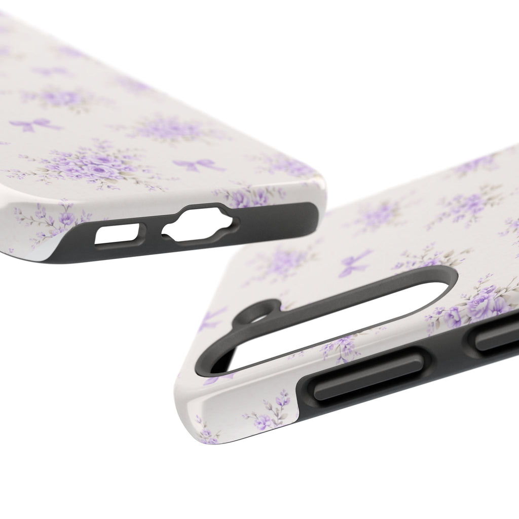 Lilac Floral Bouquet Samsung Galaxy  Phone Case | Tough Phone Case