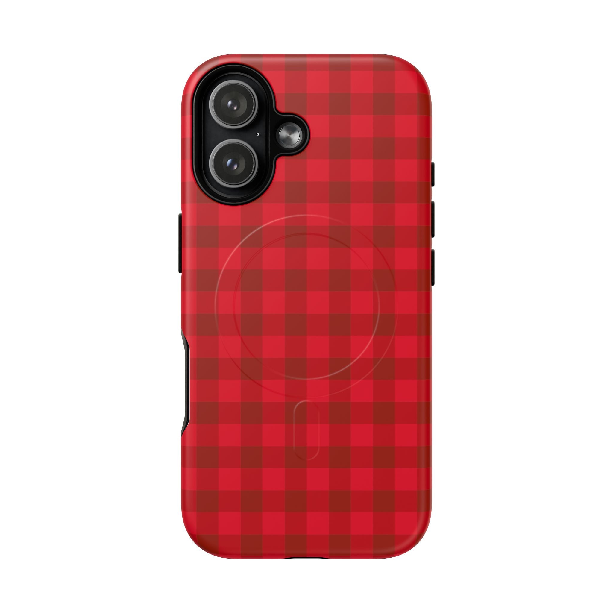 Red Buffalo Plaid iPhone Case – MagSafe Compatible