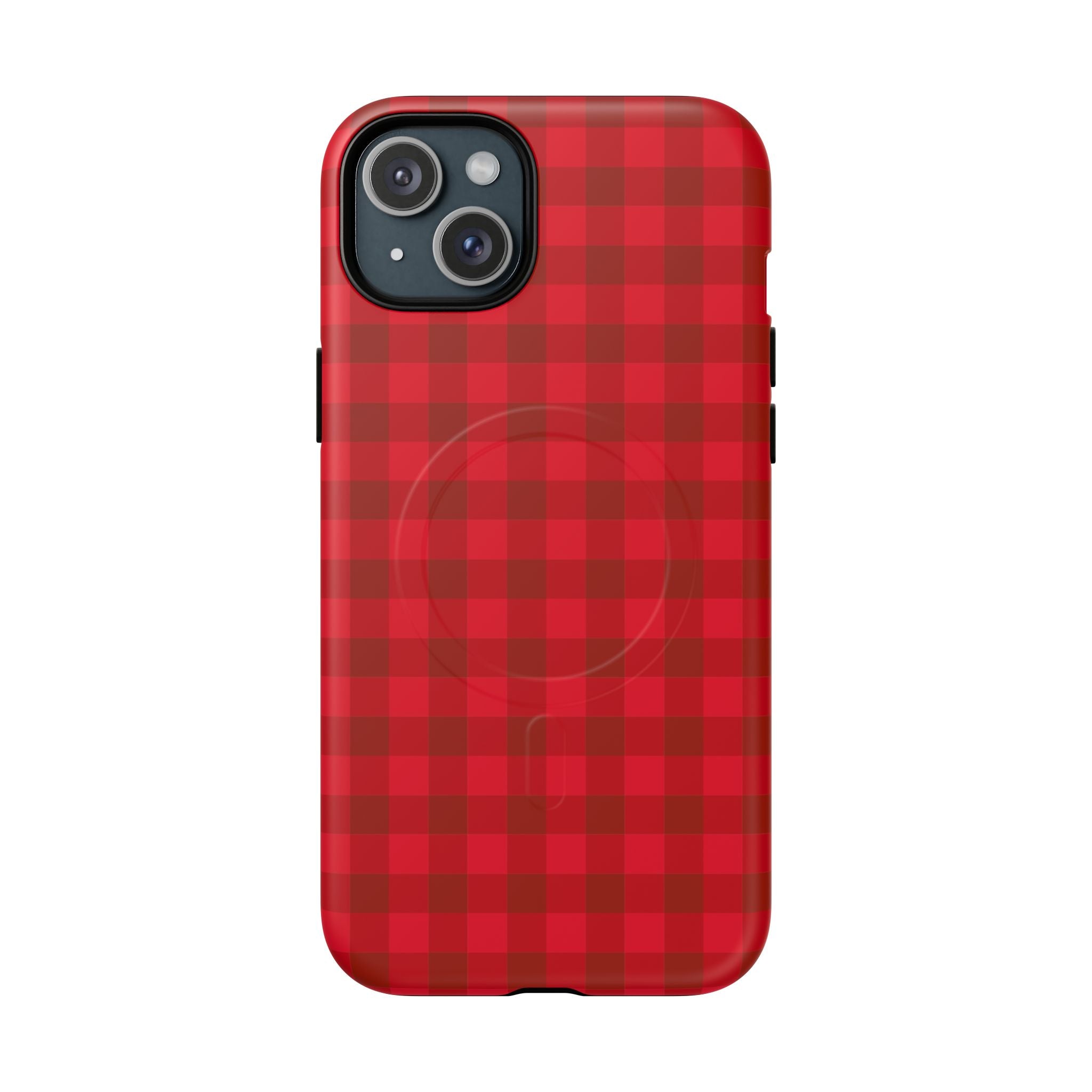 Red Buffalo Plaid iPhone Case – MagSafe Compatible