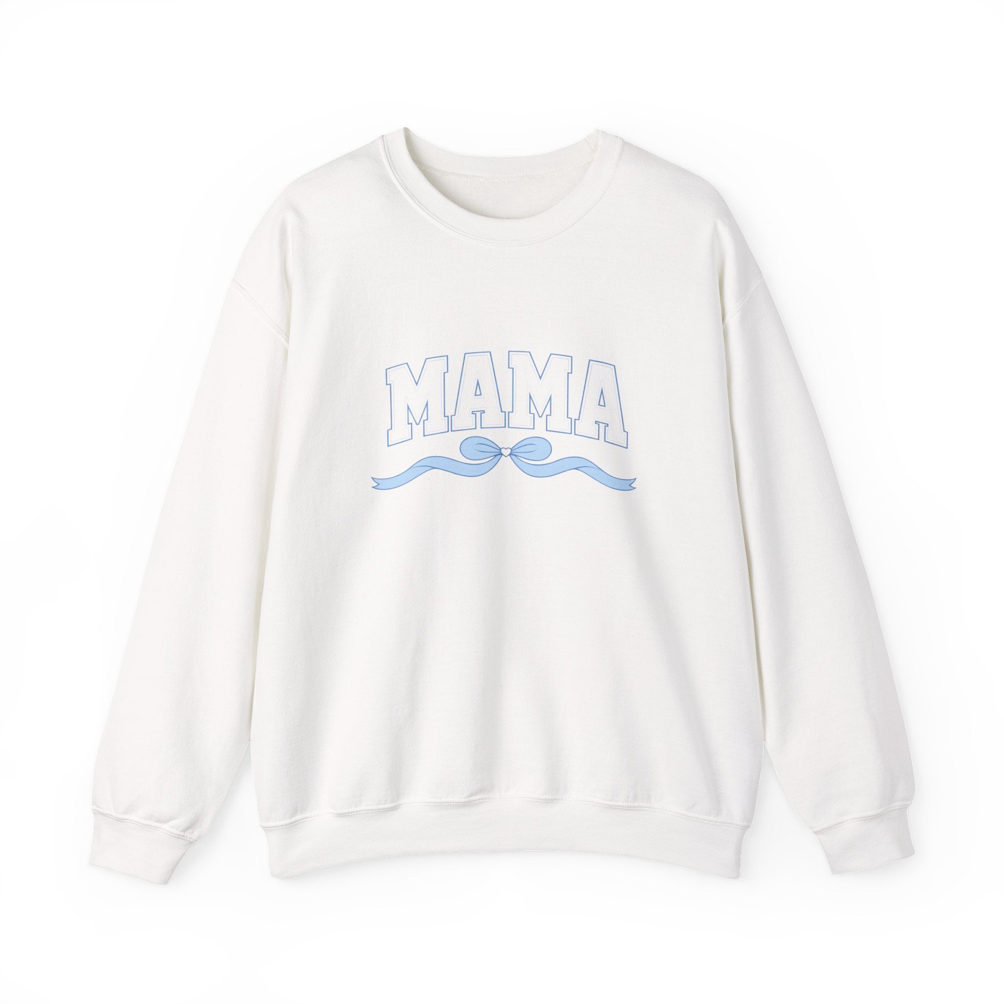 Mama Crewneck Sweatshirt — Soft Retro Wave Graphic for Moms