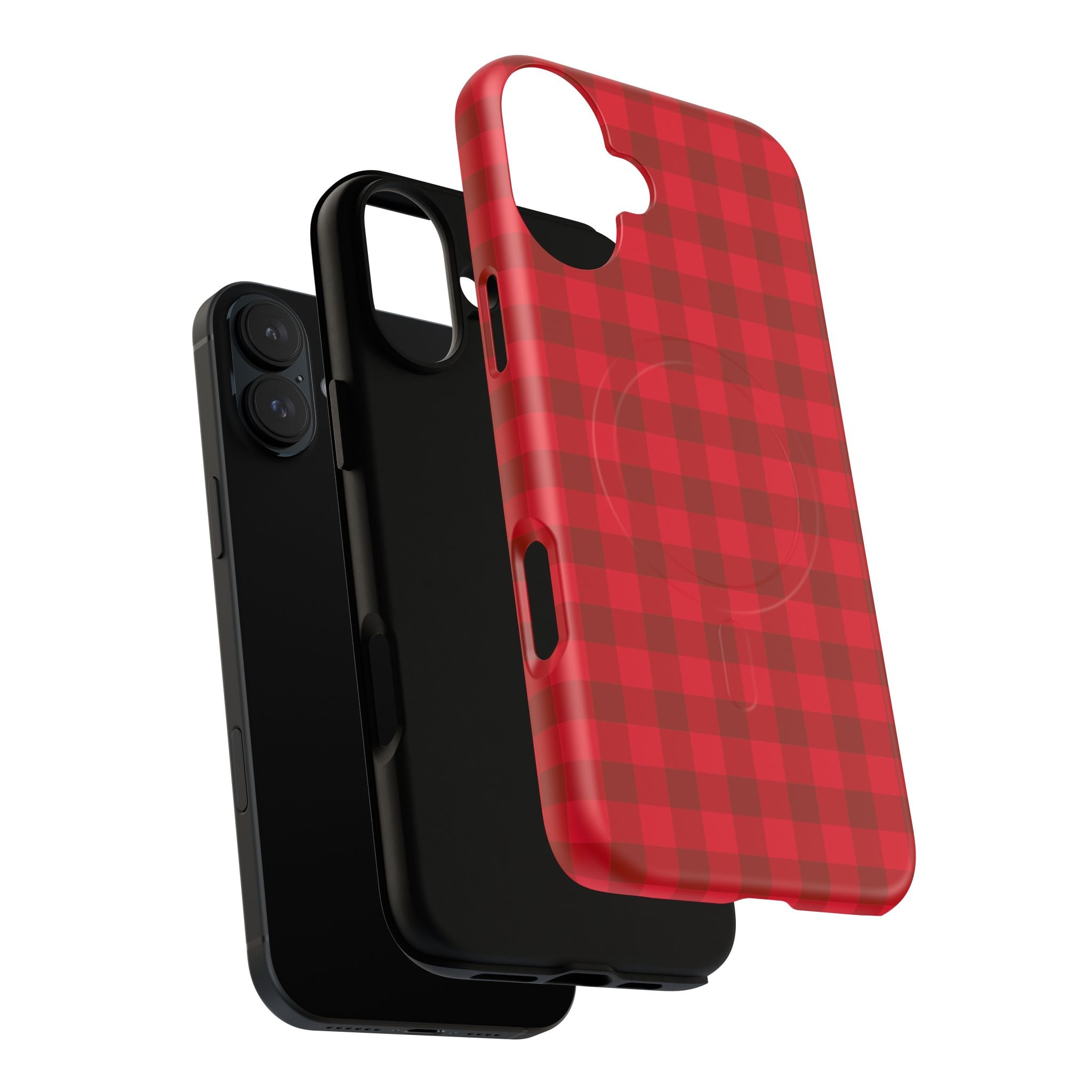 Red Buffalo Plaid iPhone Case – MagSafe Compatible