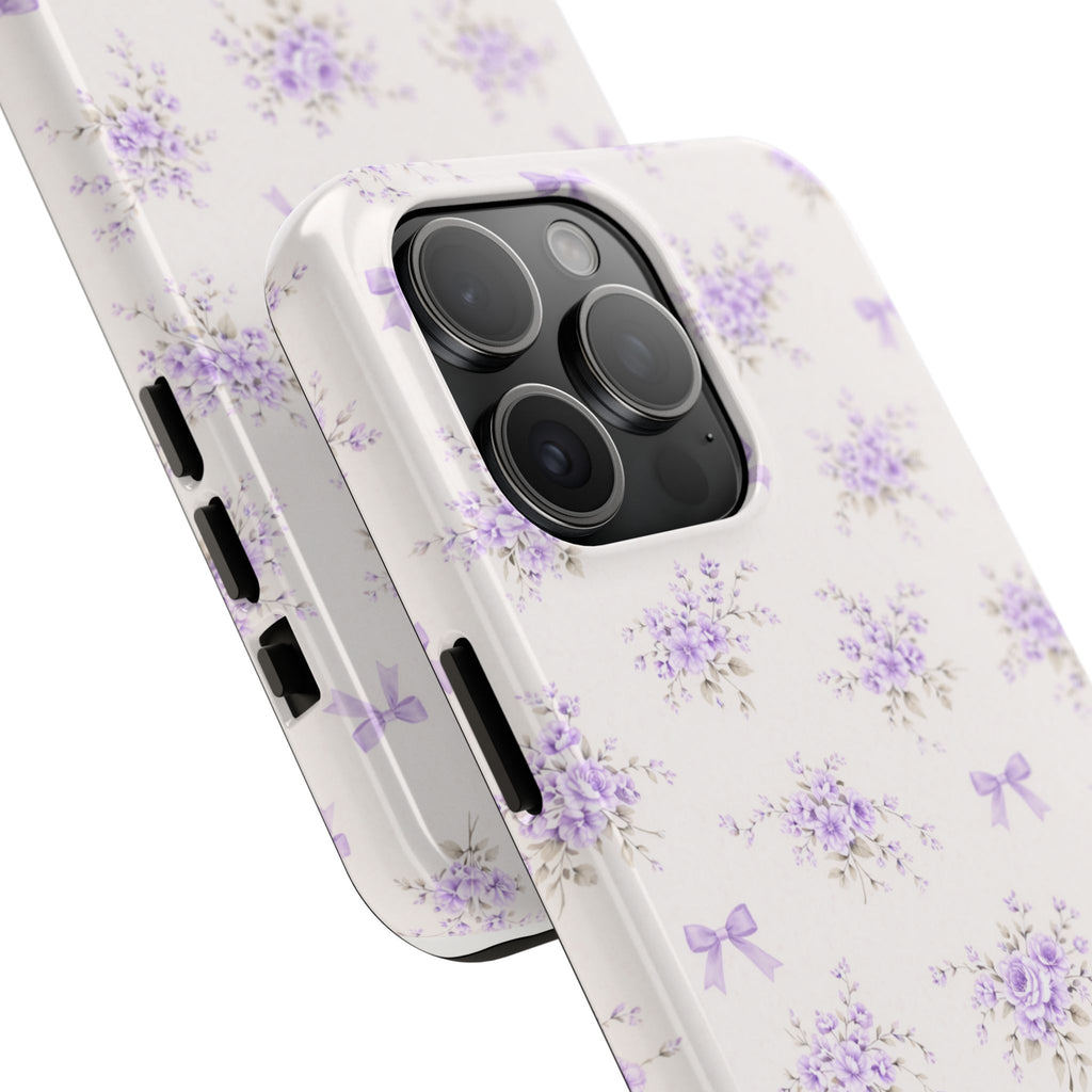 Lavender Floral Bouquet iPhone Case | Tough Phone Case