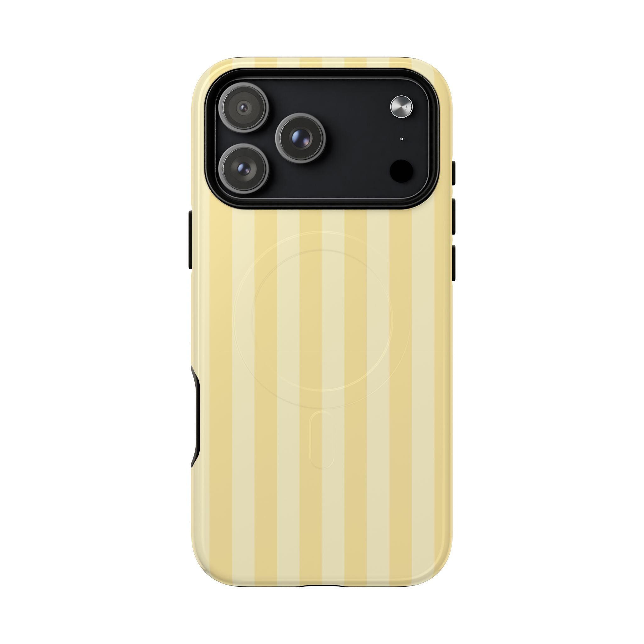 Butter Yellow MagSafe iPhone Case – Dual-Layer Protective Cover