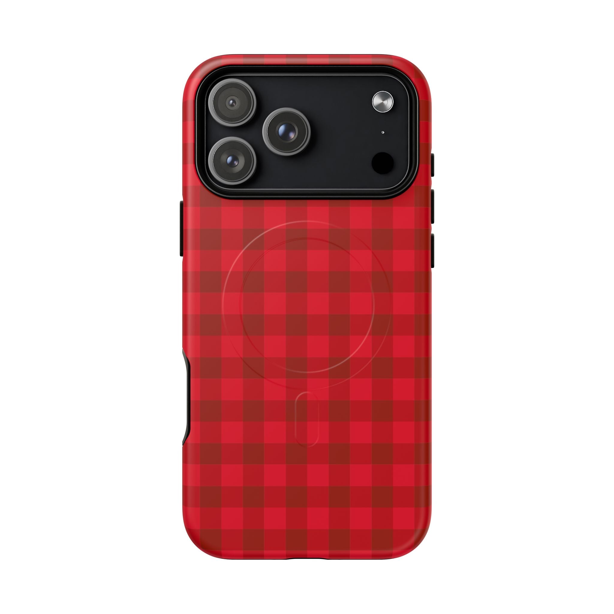 Red Buffalo Plaid iPhone Case – MagSafe Compatible