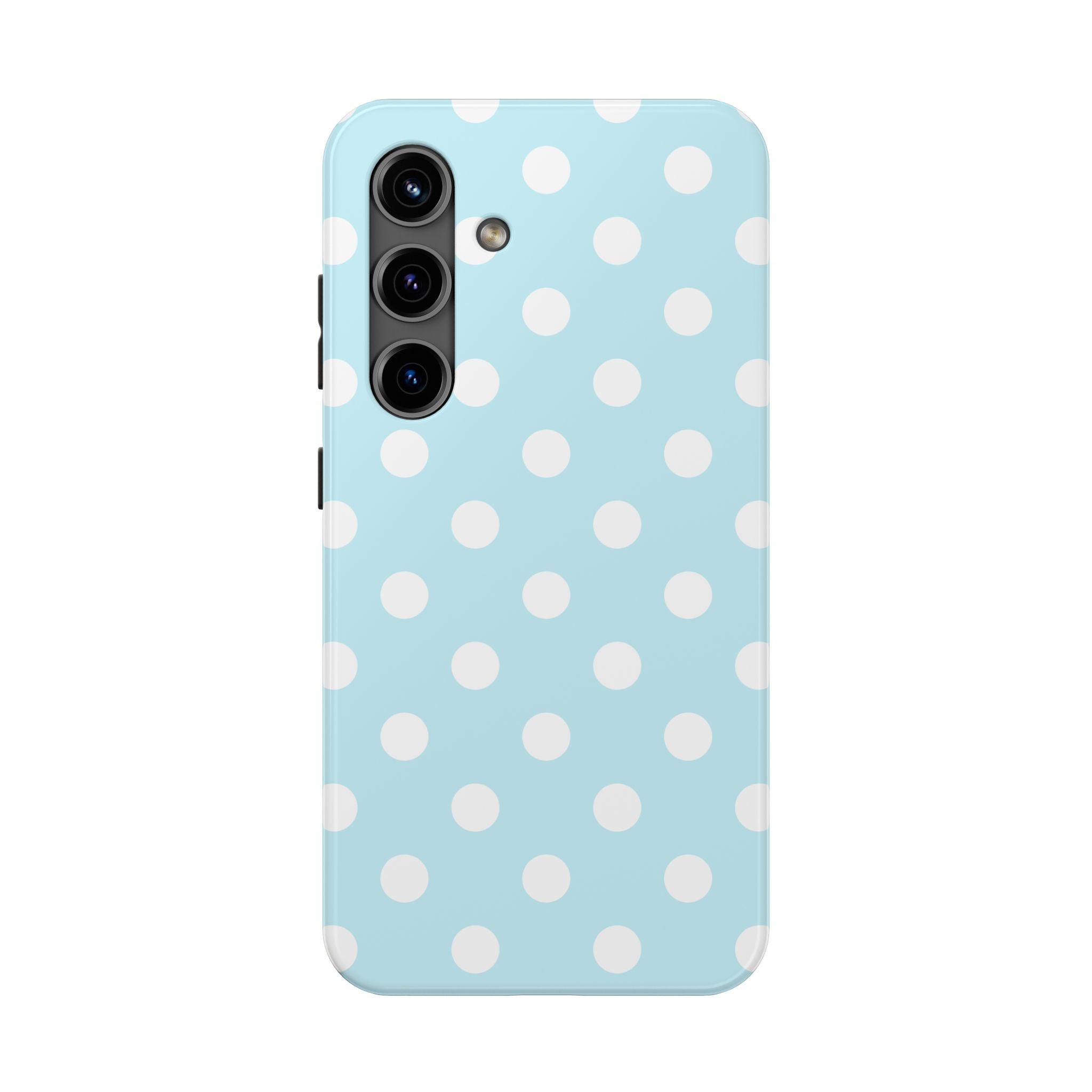 Pastel Blue Polka Dot Tough Samsung Case - Cute Protective Phone Cover