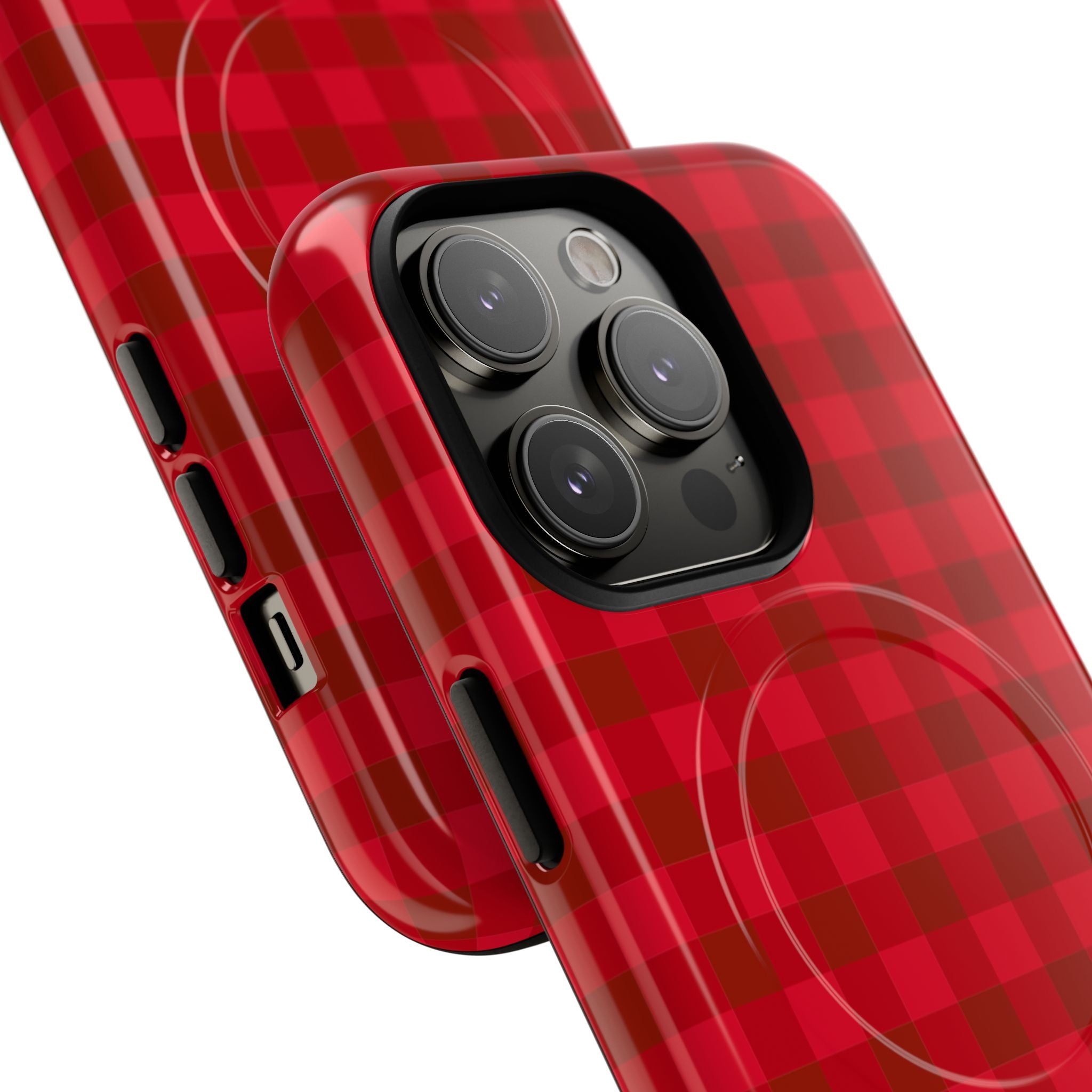 Red Buffalo Plaid iPhone Case – MagSafe Compatible