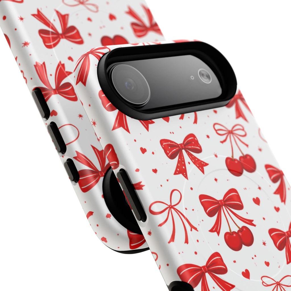 Cherry Bow iPhone Case – MagSafe Compatible