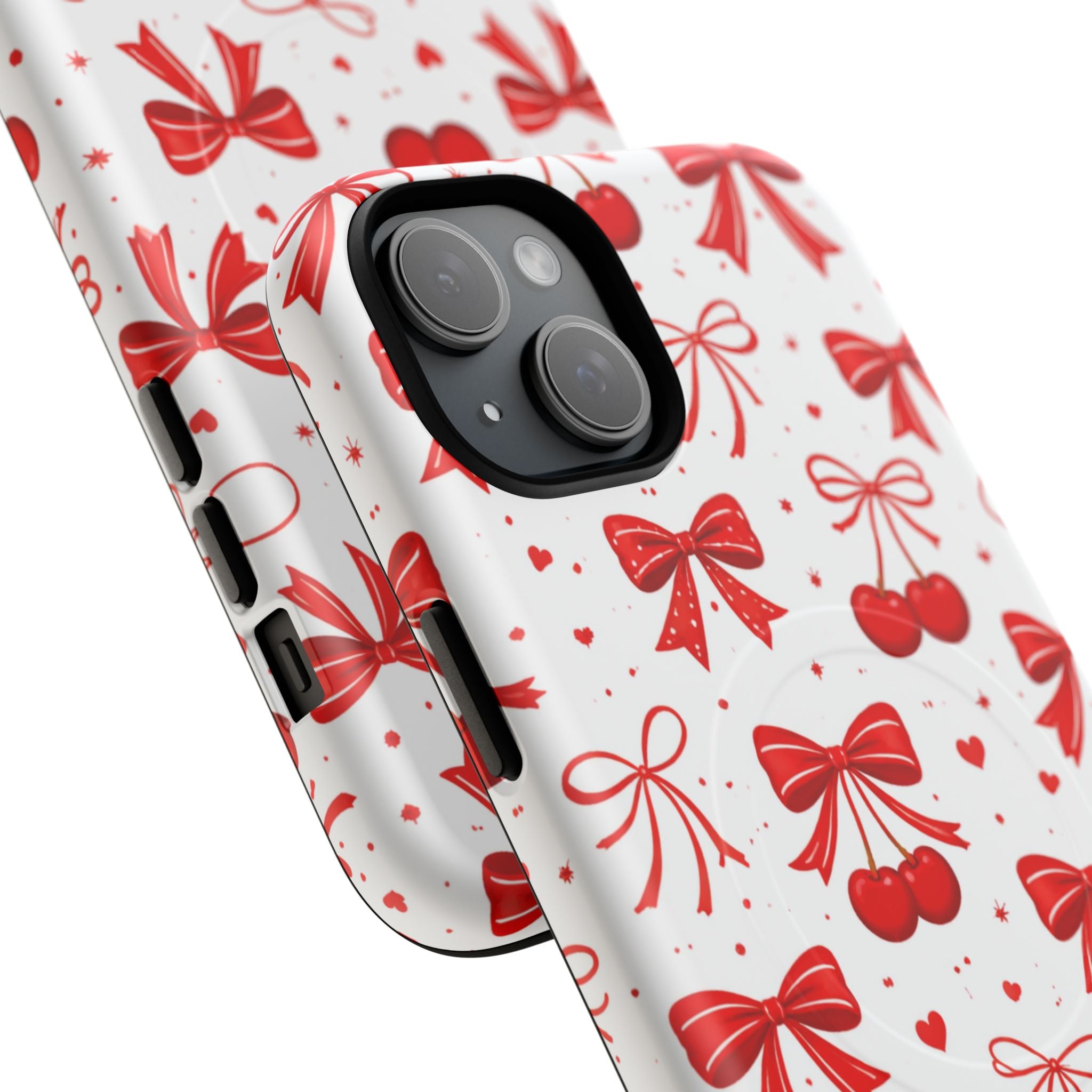 Cherry Bow iPhone Case – MagSafe Compatible