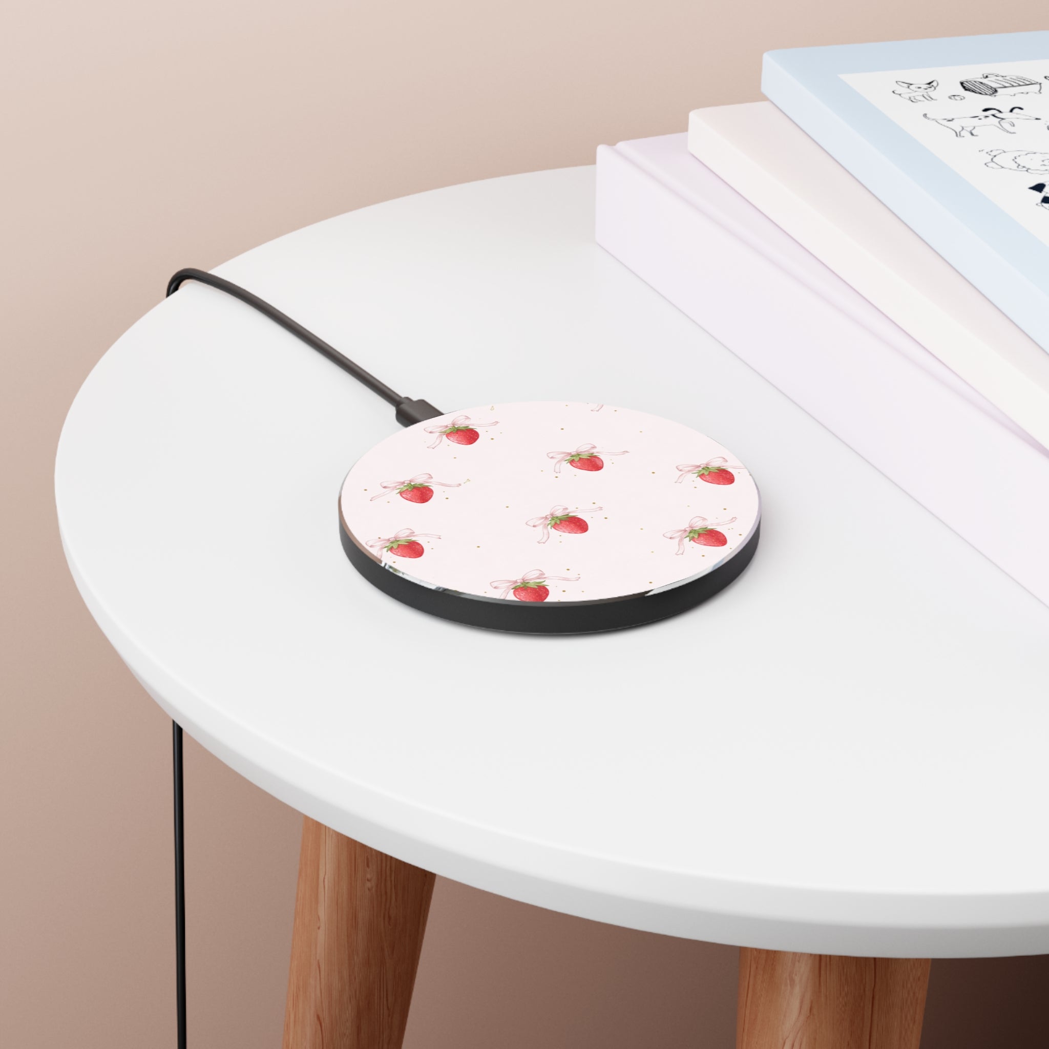 Strawberry Bow Wireless Charger