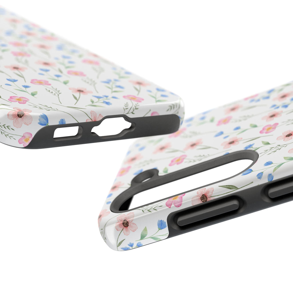 Wildflower Meadow Tough Samsung Case – Pastel Floral Protective Phone Cover