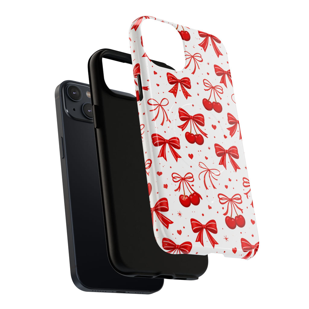 Cherry Bow iPhone Case – MagSafe Compatible