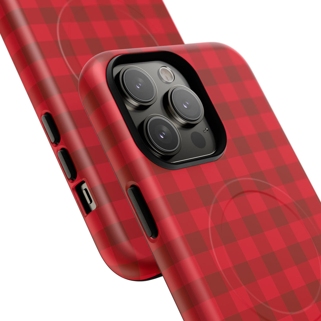Red Buffalo Plaid iPhone Case – MagSafe Compatible