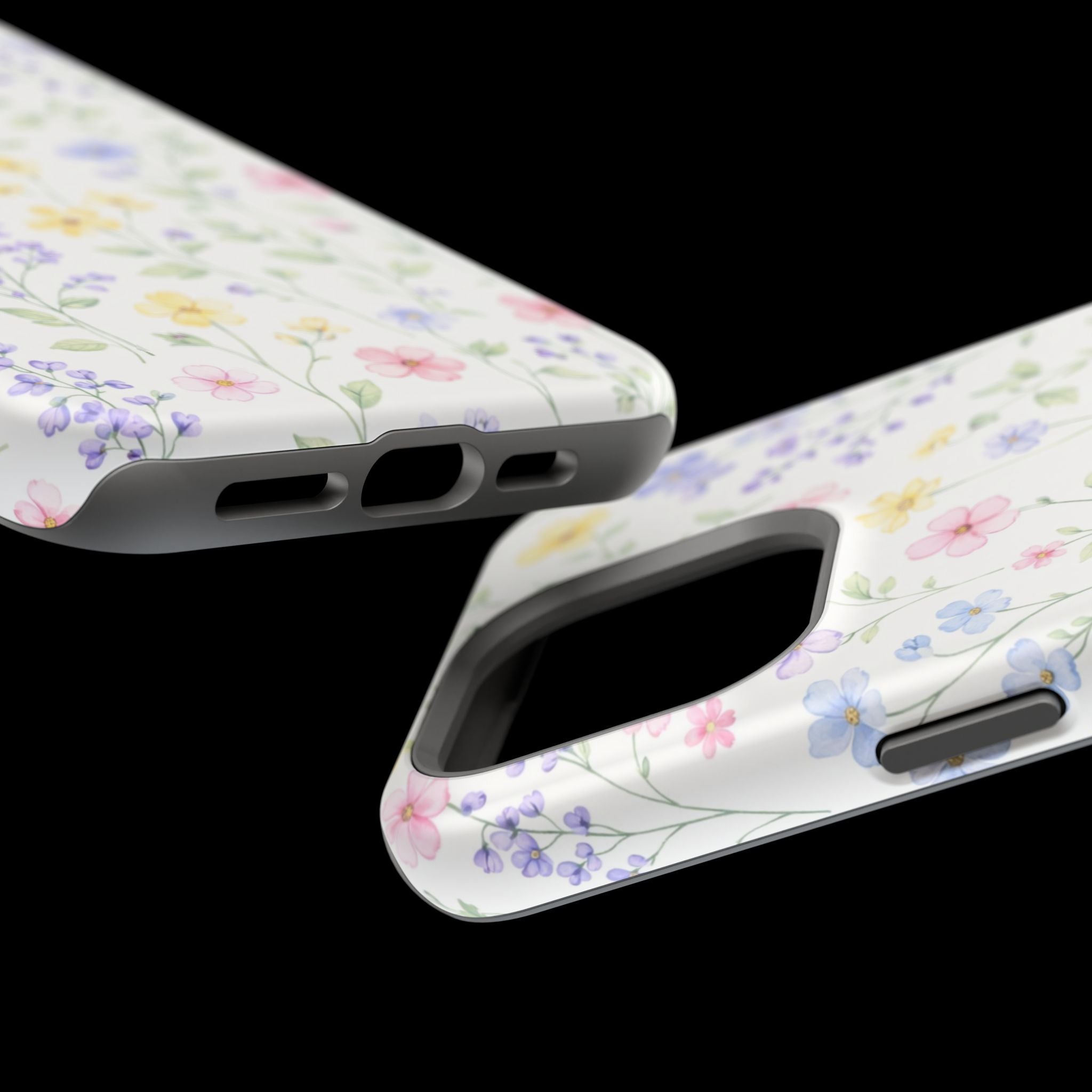 Pastel Wildflower Pattern iPhone Case | Magnetic Impact-Resistant Case