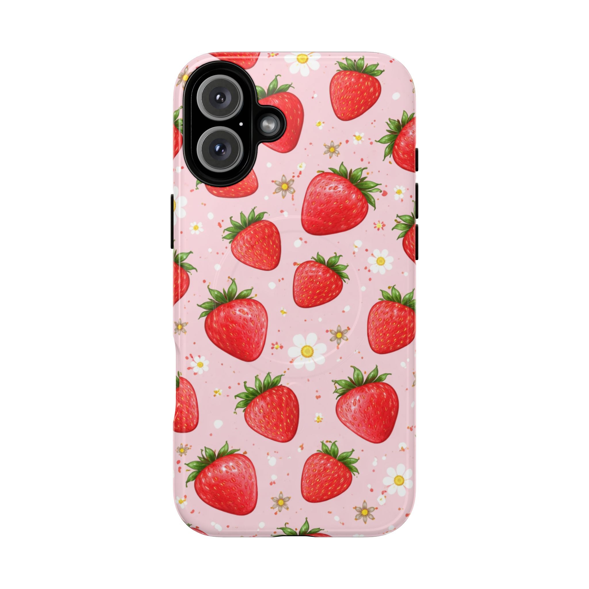 Strawberry iPhone Case – MagSafe Compatible