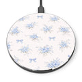 Blue Vintage Floral Wireless Charger