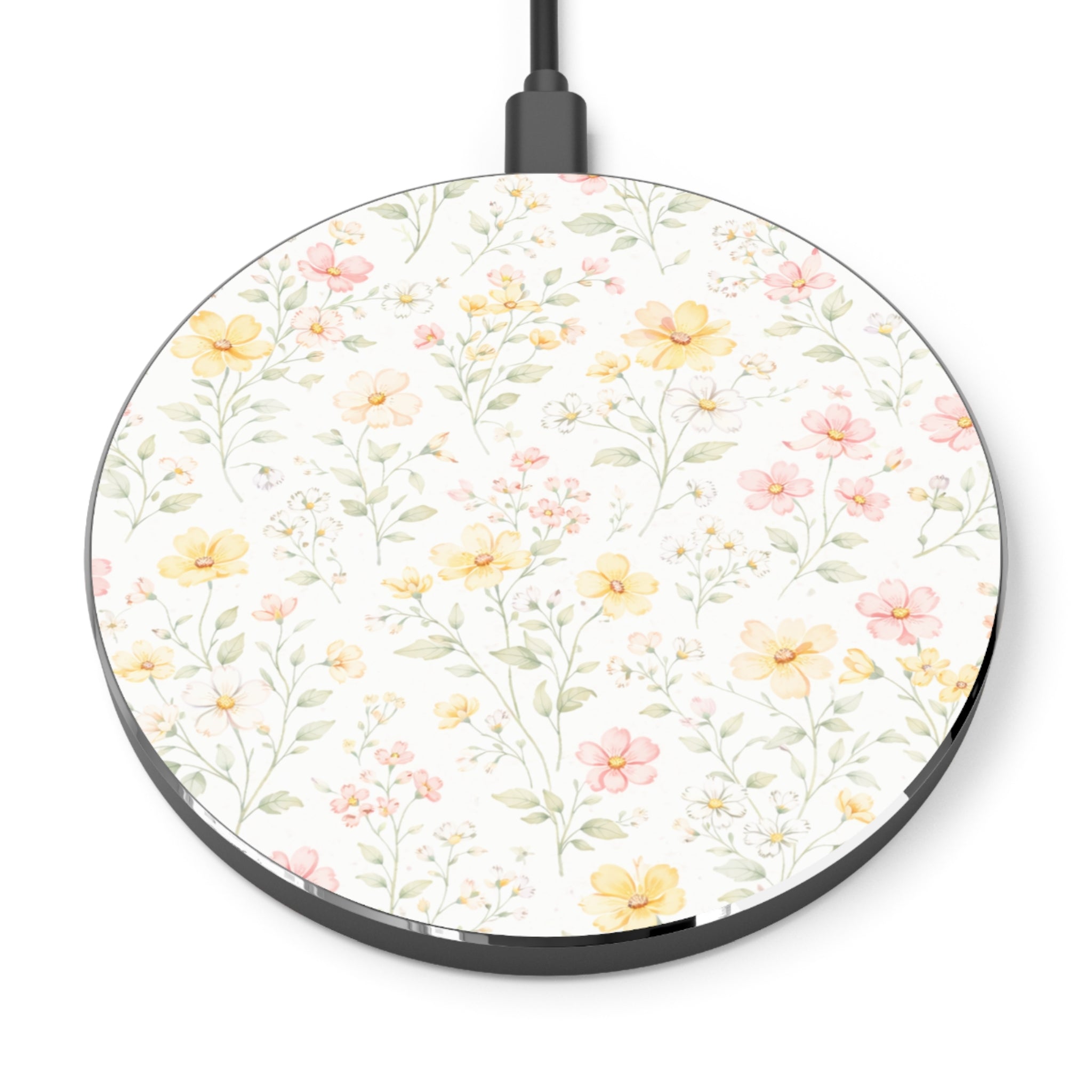 Watercolor Wildflowers Wireless Charger