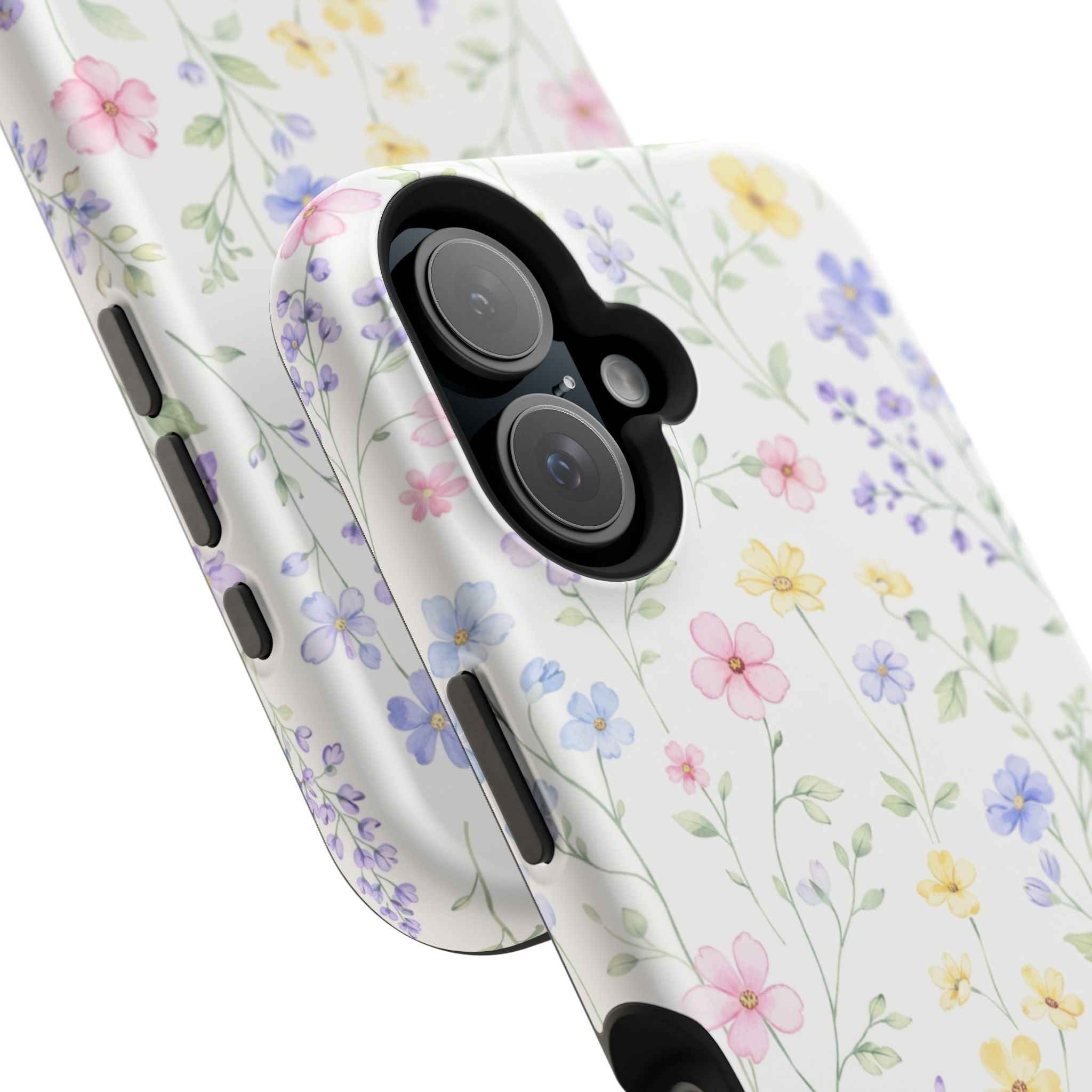Pastel Wildflower Pattern iPhone Case | Magnetic Impact-Resistant Case