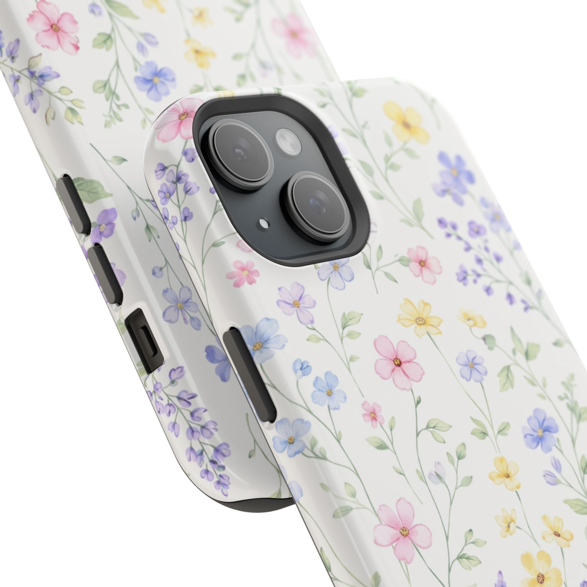 Pastel Wildflower Pattern iPhone Case | Magnetic Impact-Resistant Case