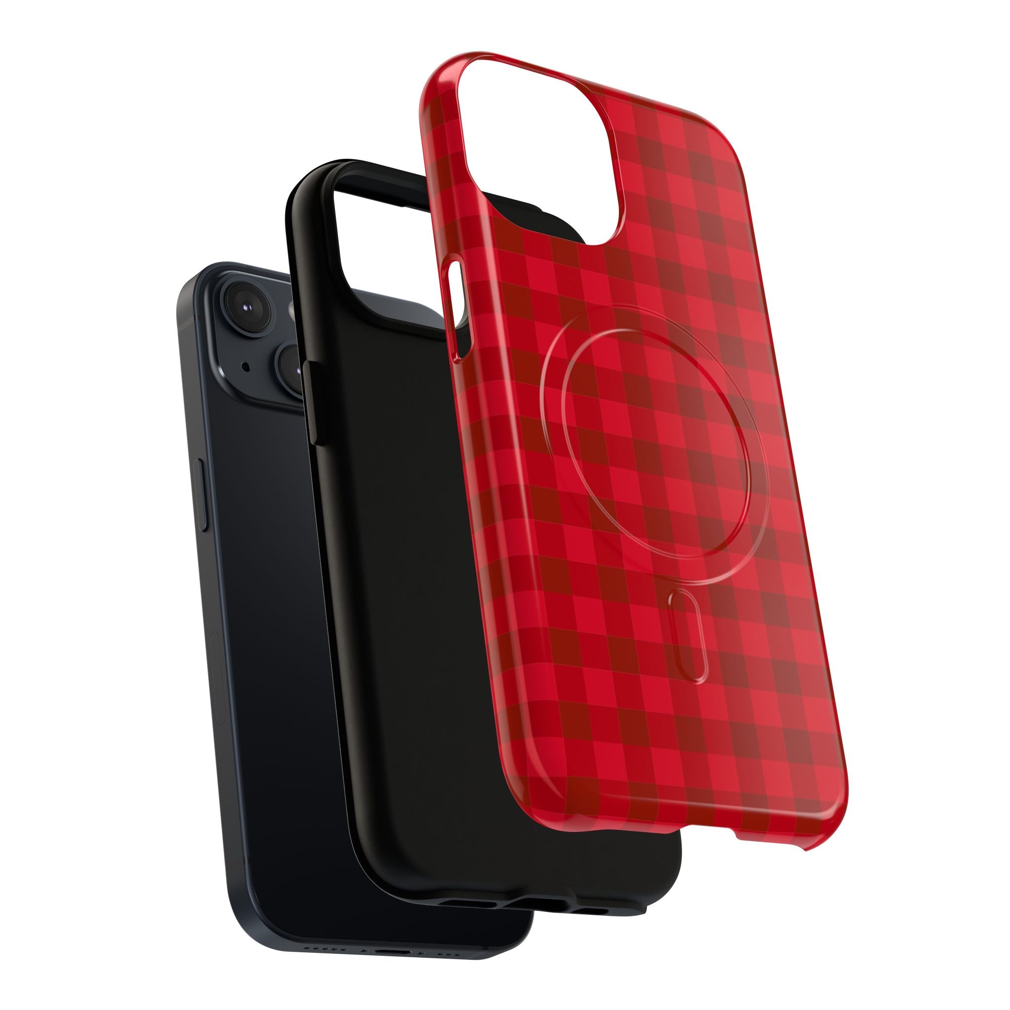 Red Buffalo Plaid iPhone Case – MagSafe Compatible