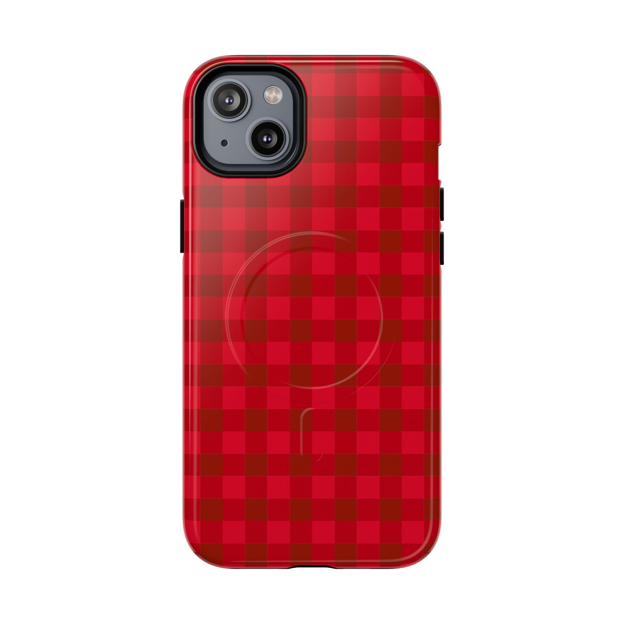 Red Buffalo Plaid iPhone Case – MagSafe Compatible