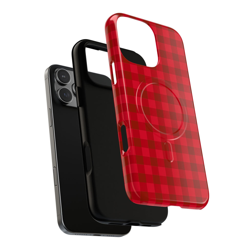 Red Buffalo Plaid iPhone Case – MagSafe Compatible