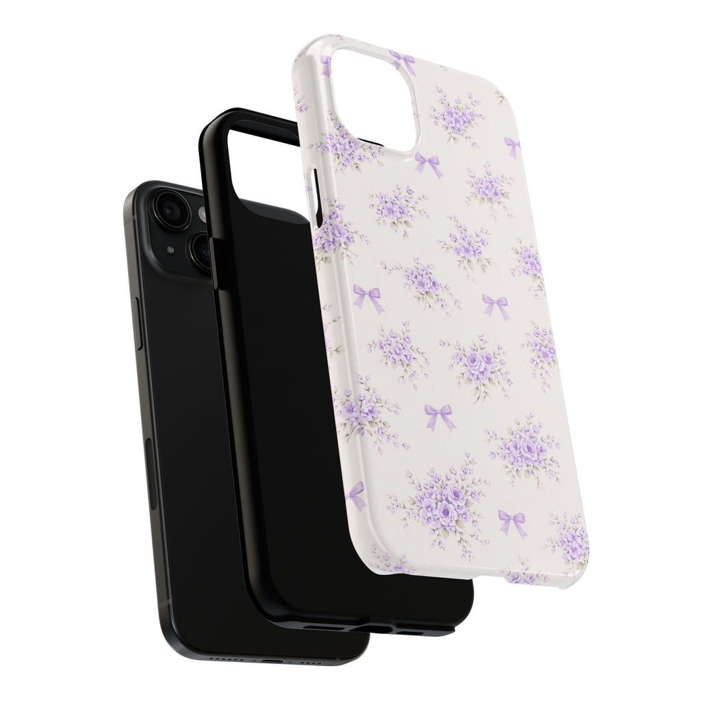 Lavender Floral Bouquet iPhone Case | Tough Phone Case