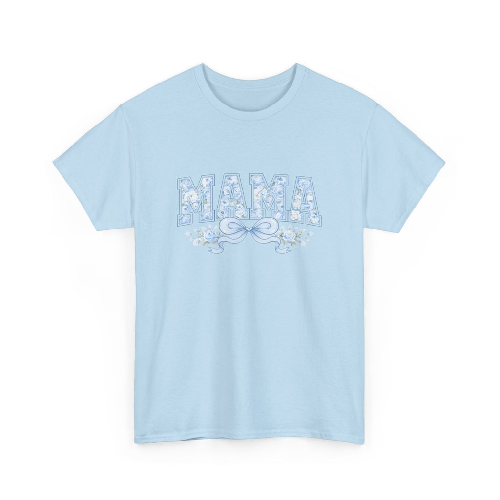 Mama Floral Tee — Blue 'MAMA' Mother's Day T‑Shirt