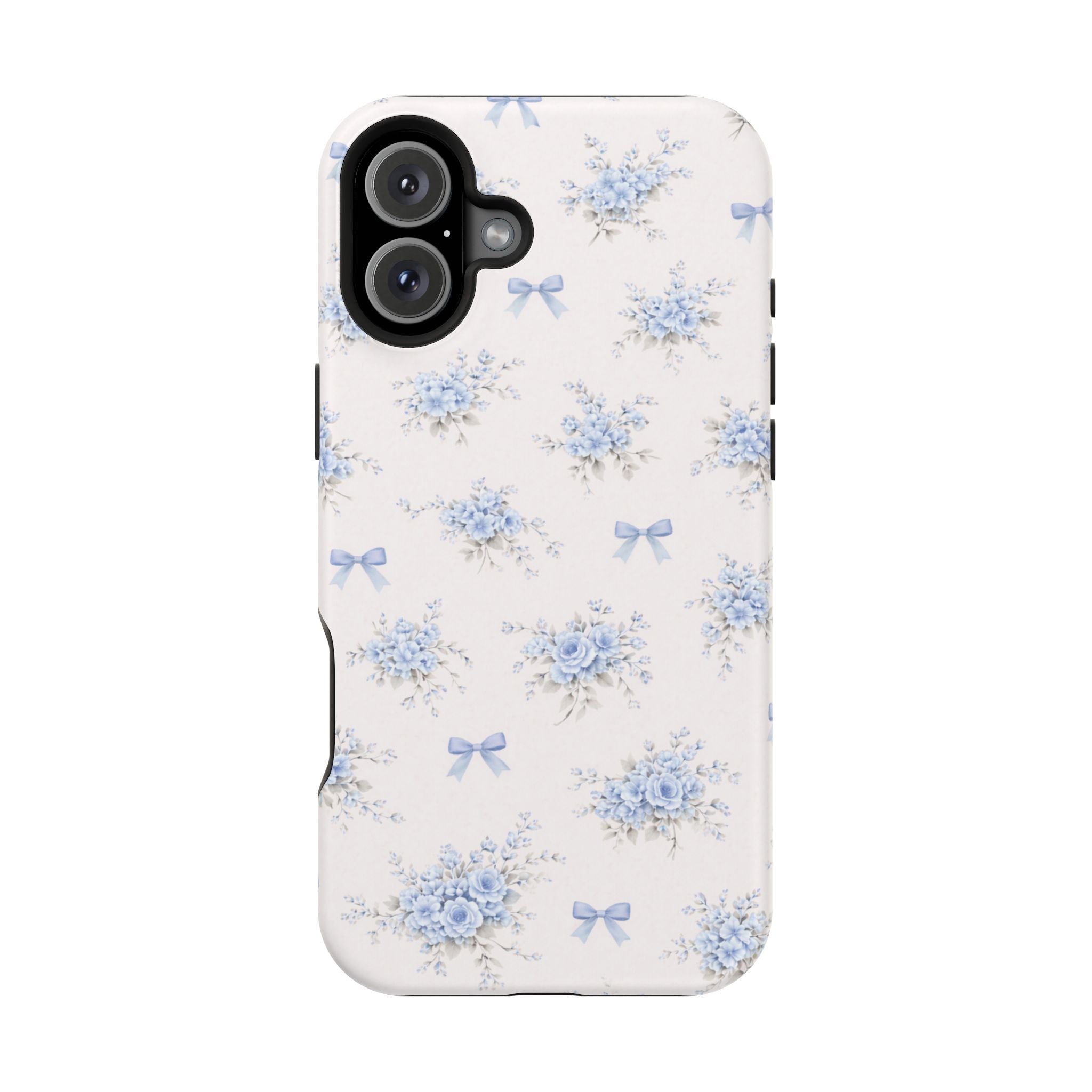 Blue Floral Bouquet iPhone Case | Magnetic Impact-Resistant Case