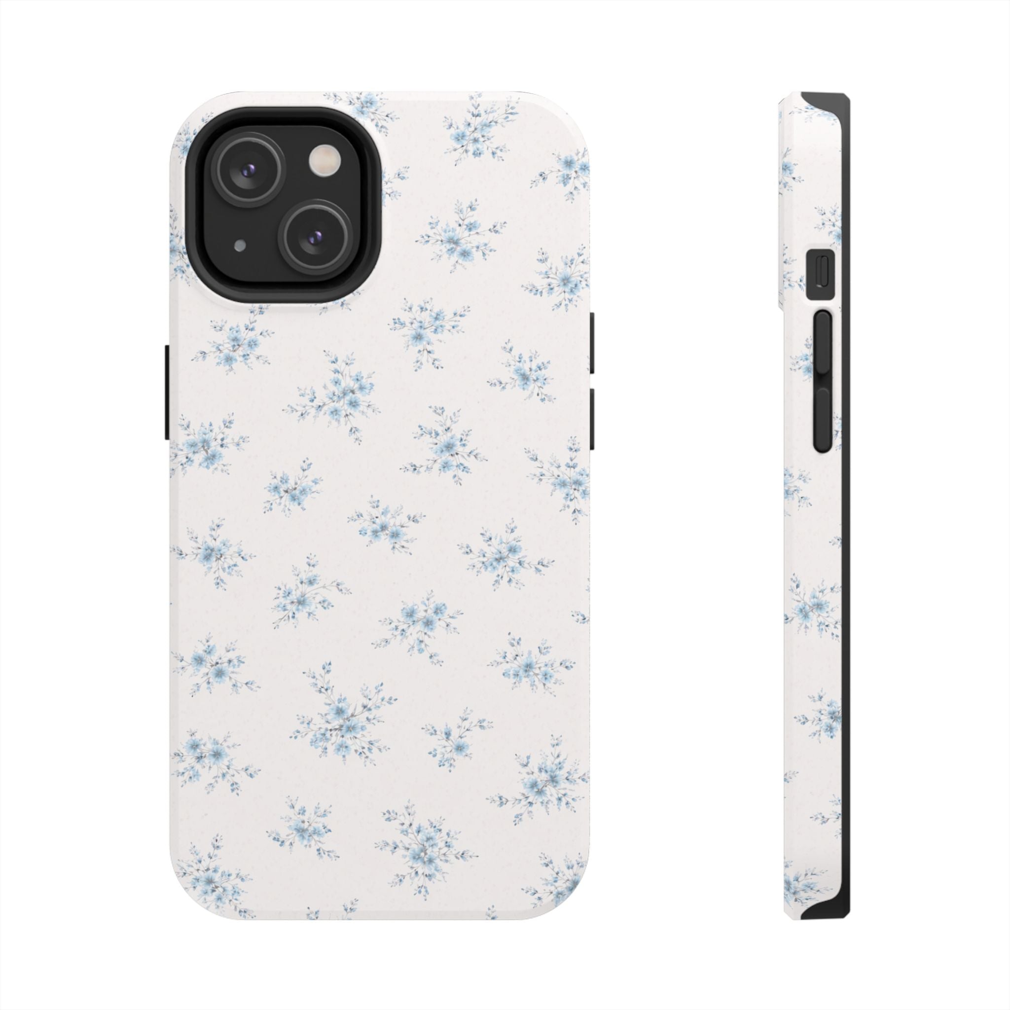 Blue Floral Sprig iPhone Case | Tough Phone Case